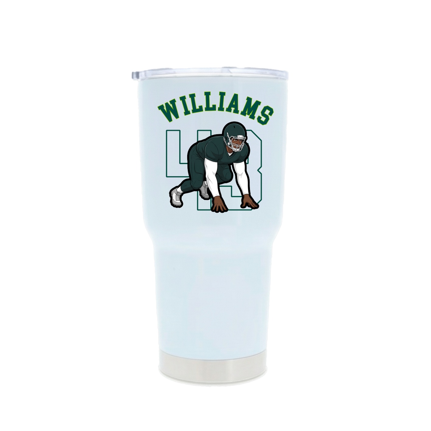 30oz Stainless Steel Tumbler — Shirsey Arch in White