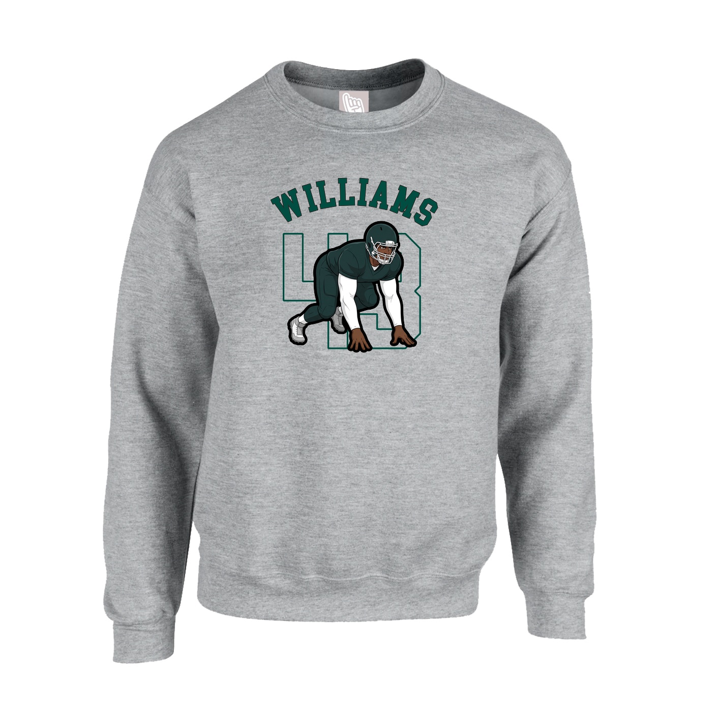 Fleece Crew — Shirsey Arch in Grey