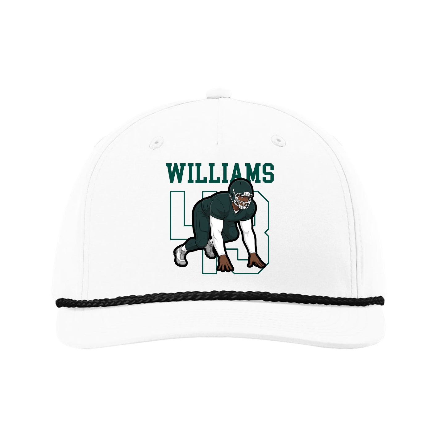 Five-Panel Classic Rope Cap — Shirsey in White