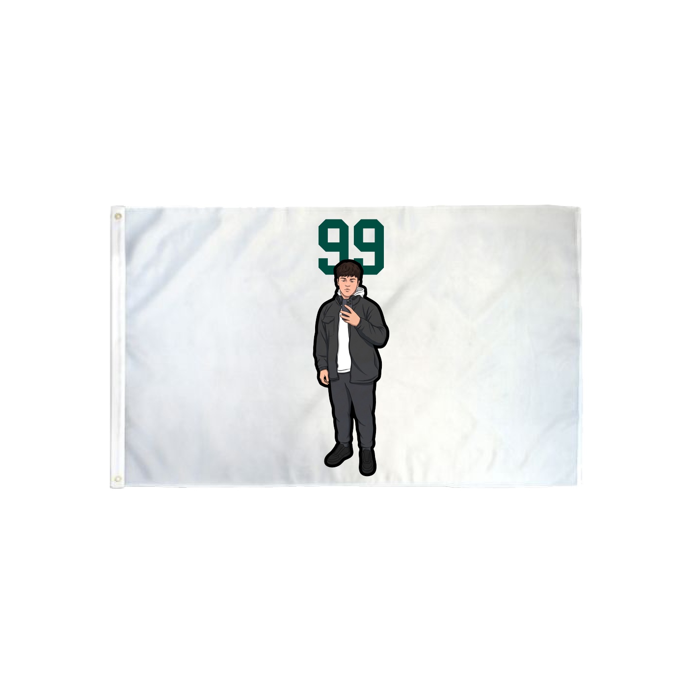 3x5 Flag — Number Top in Classic