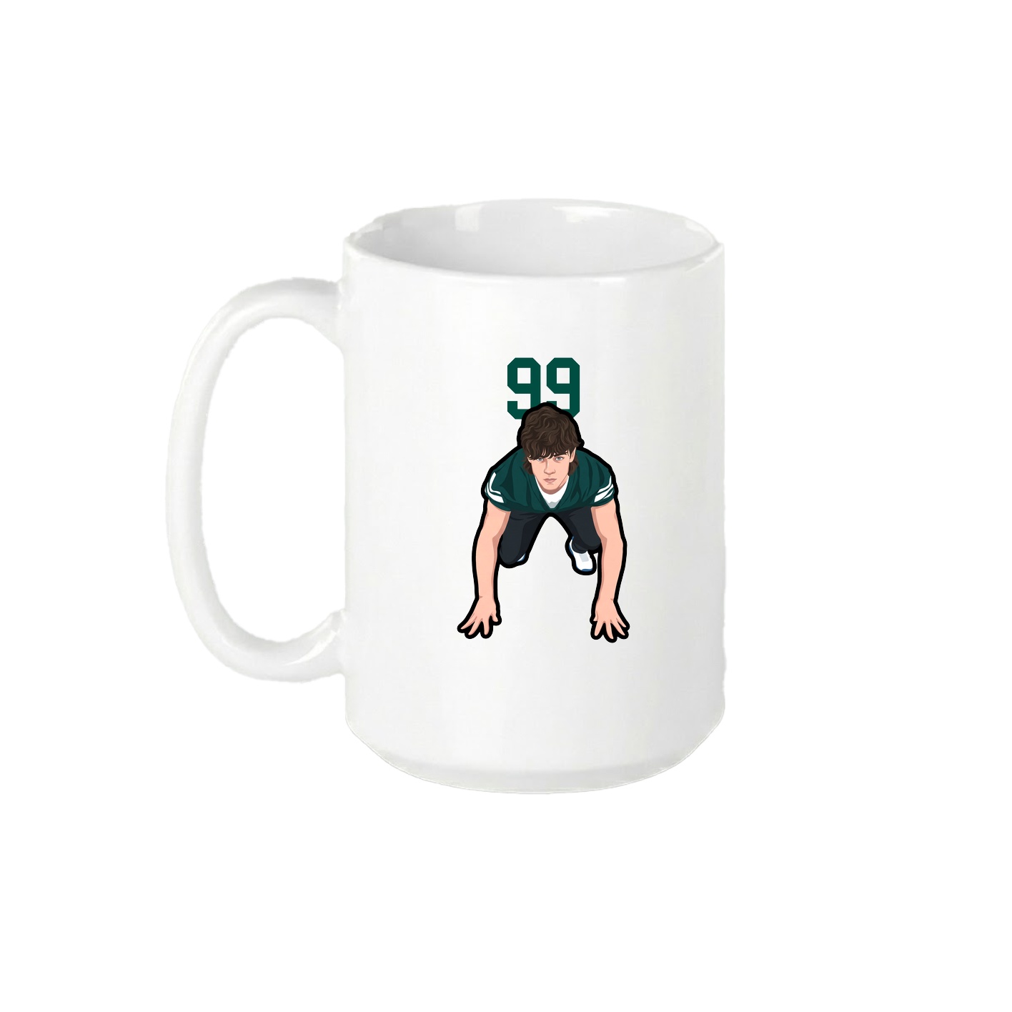 15oz Coffee Mug — Number Top in White