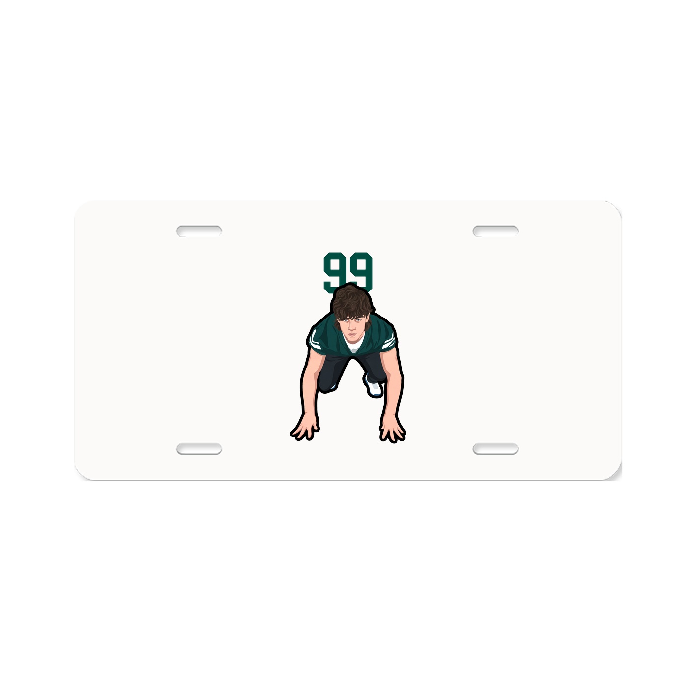 License Plate — Number Top in Classic