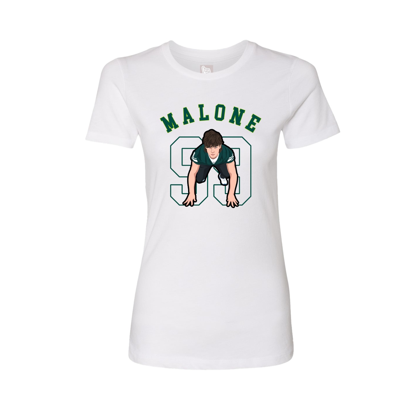 Fitted Women's Tee — Shirsey Arch in White