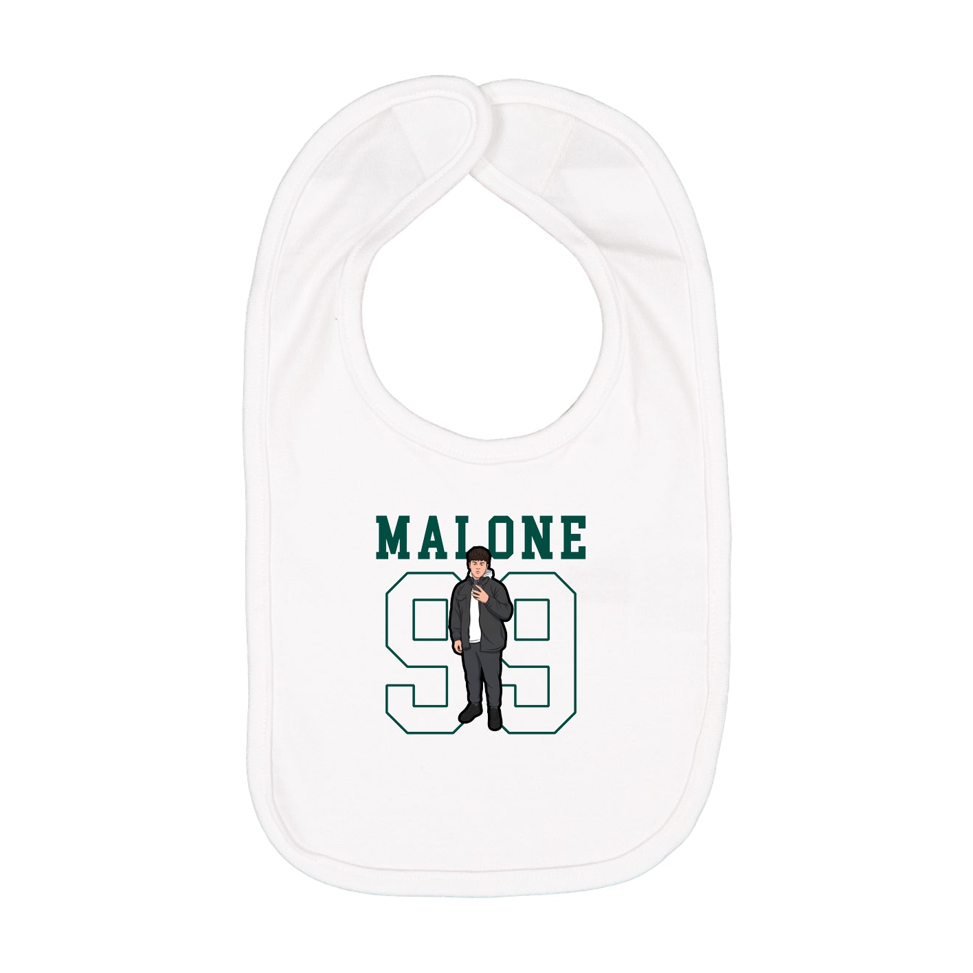 Infant Bib — Shirsey in White