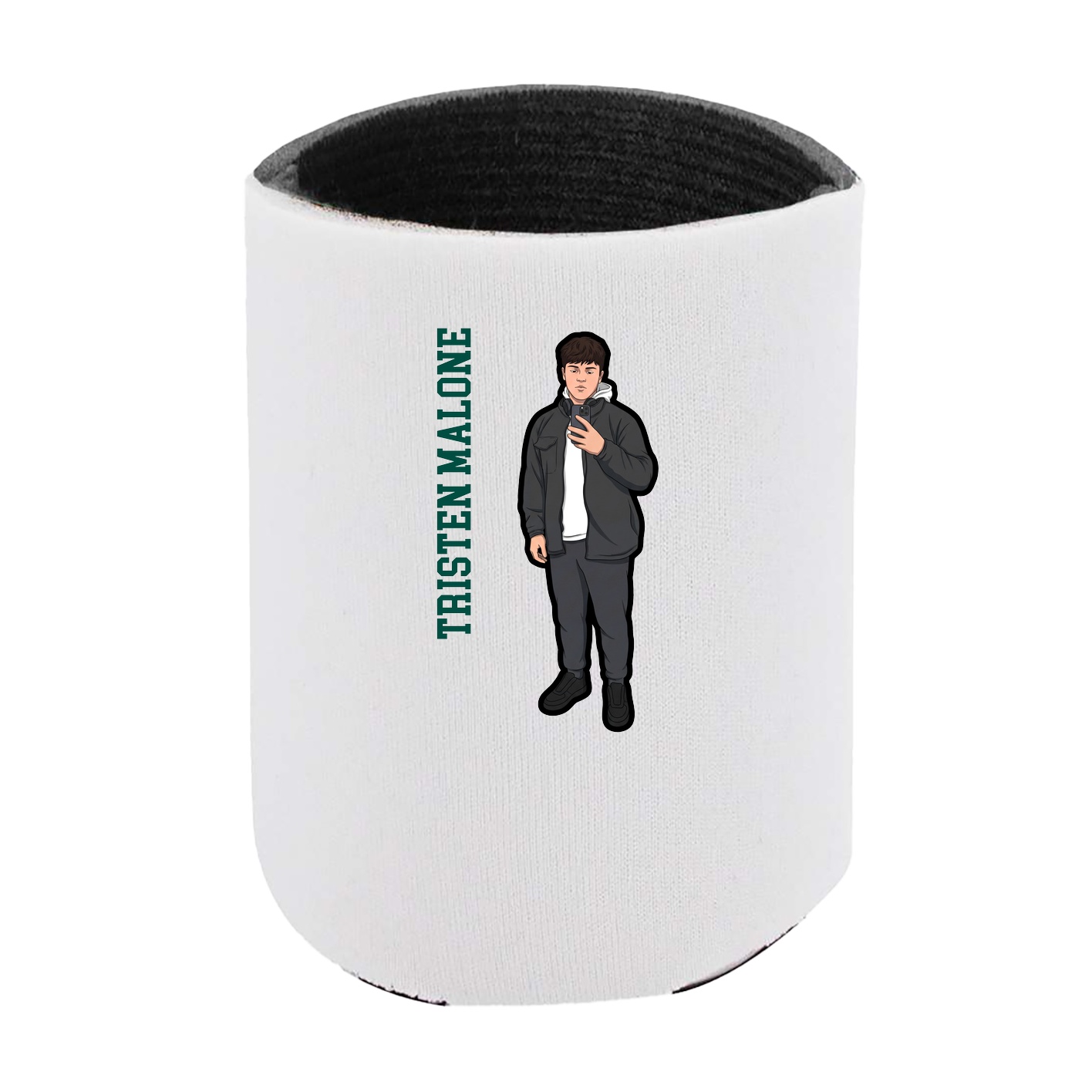 Can Holder — Name Vertical in White