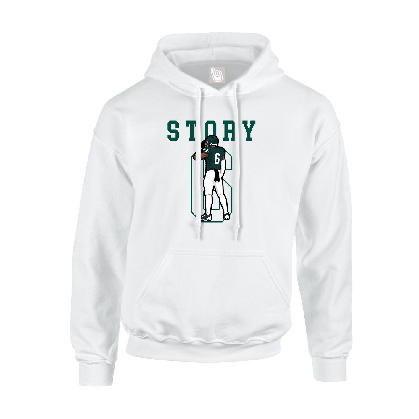 Hoodie — Shirsey in White