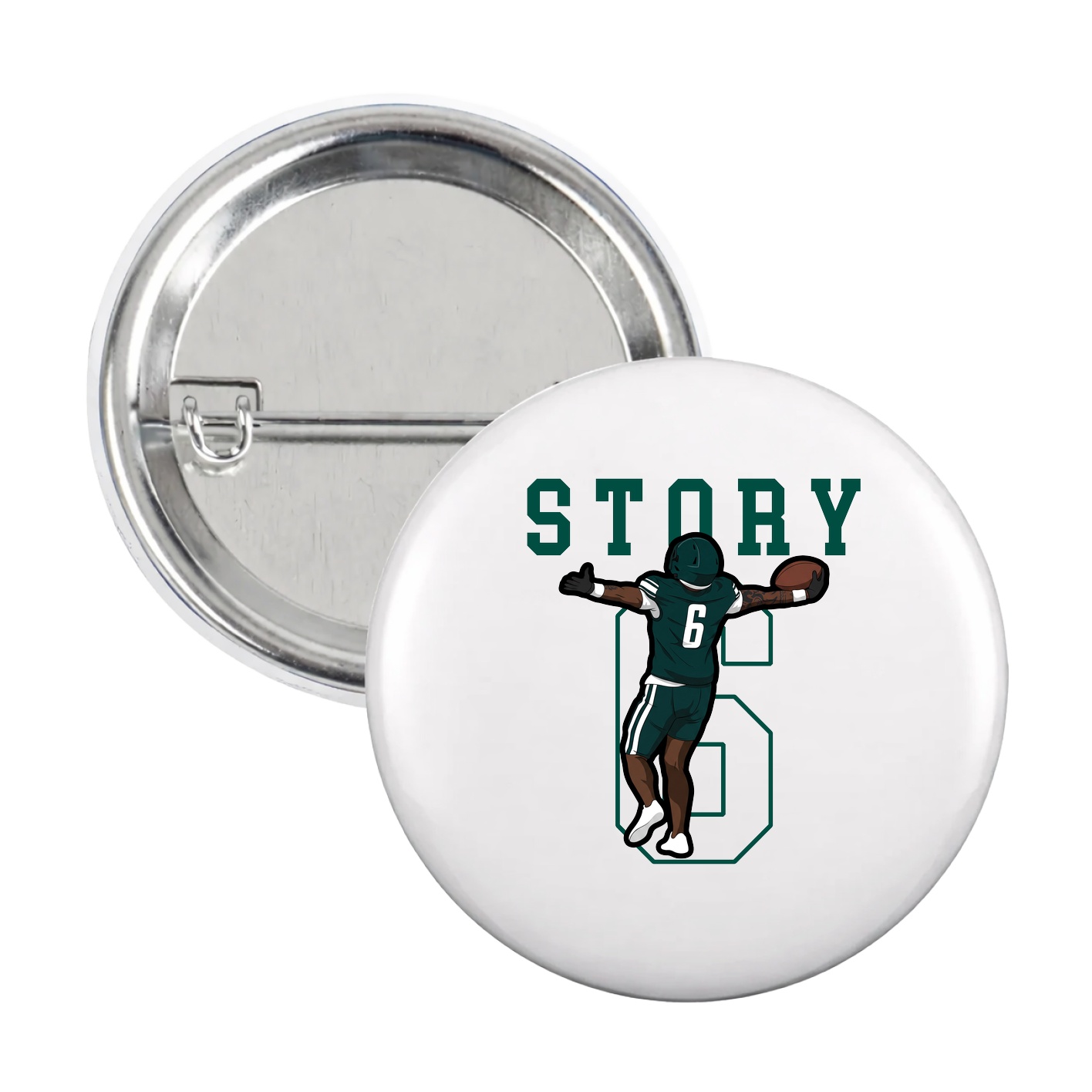 Game Day Button — Shirsey in White