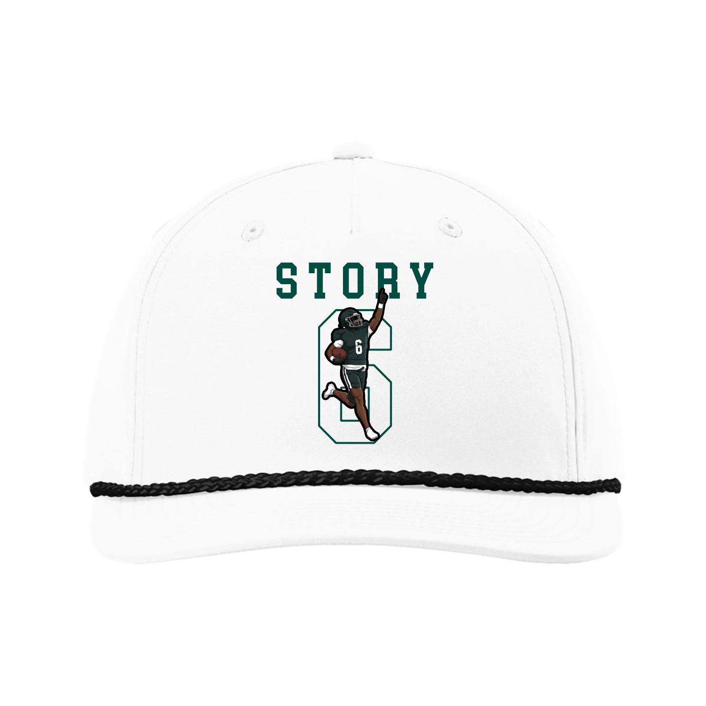 Five-Panel Classic Rope Cap — Shirsey in White