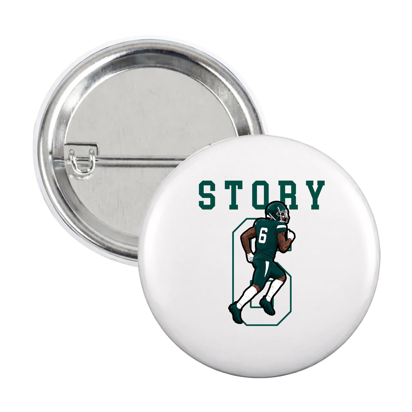 Game Day Button — Shirsey in White