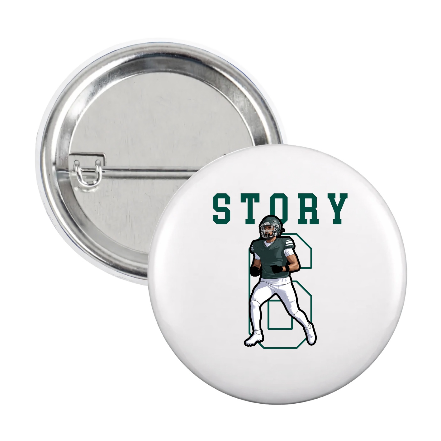 Game Day Button — Shirsey in White