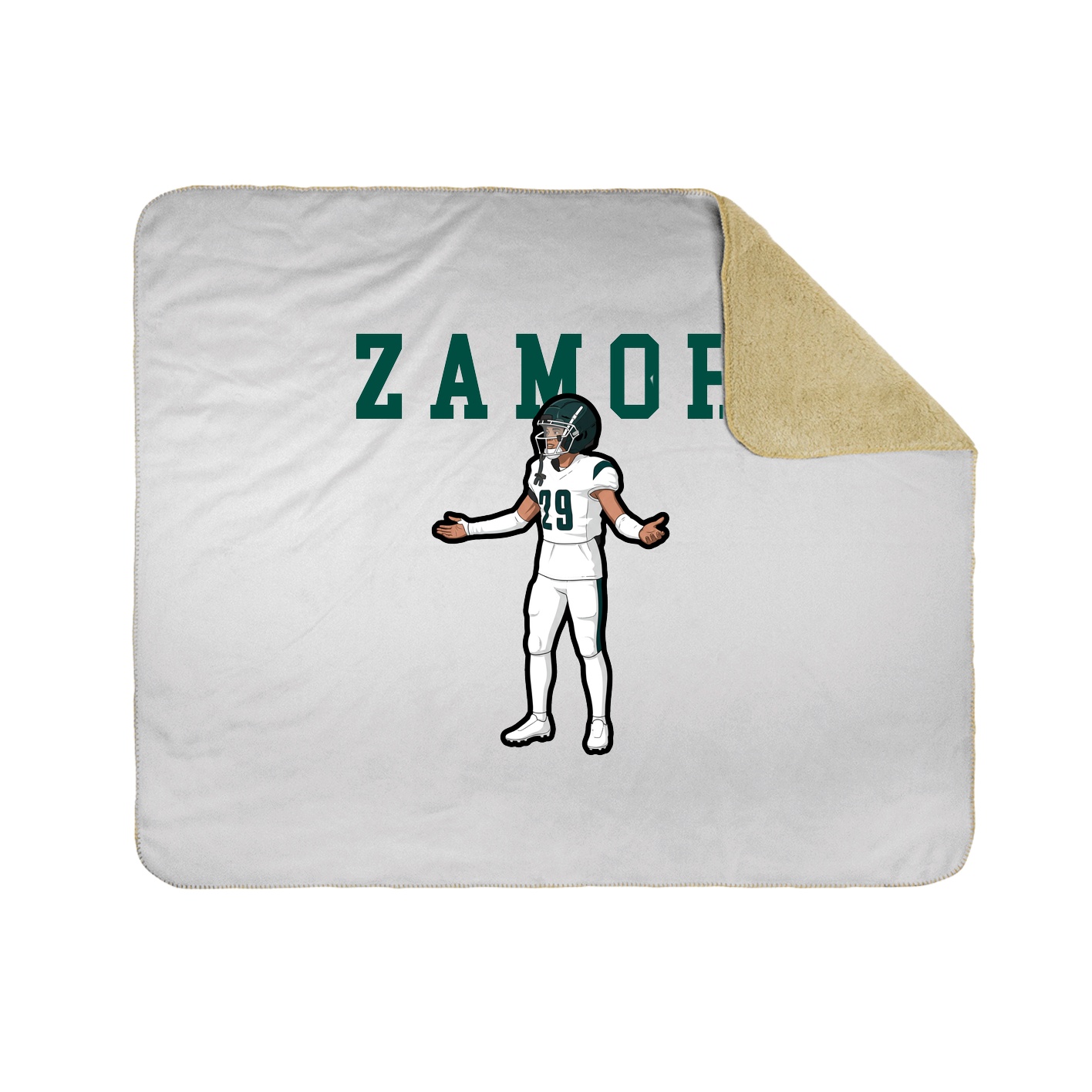 Throw Blanket — Shirsey in White