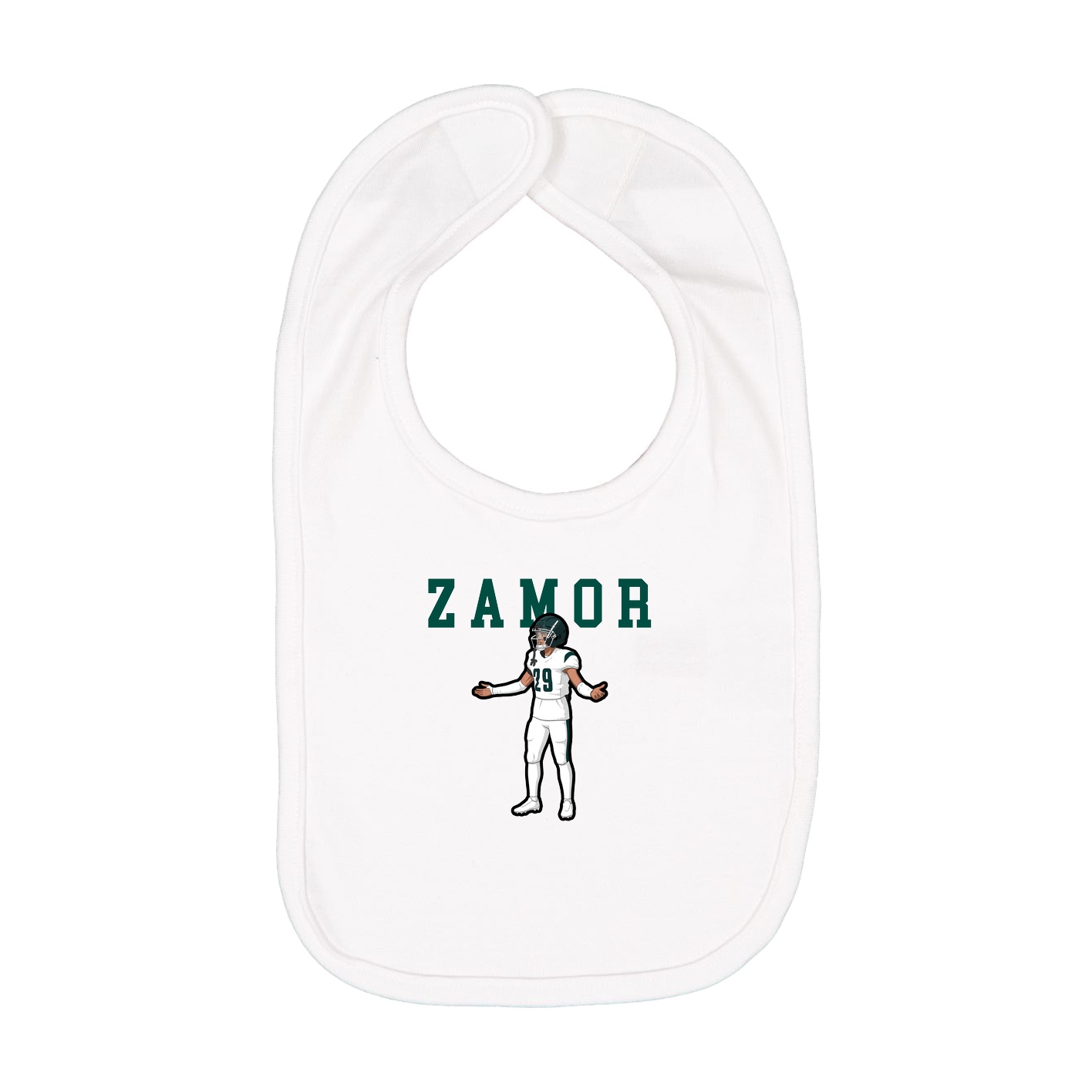 Infant Bib — Shirsey in White