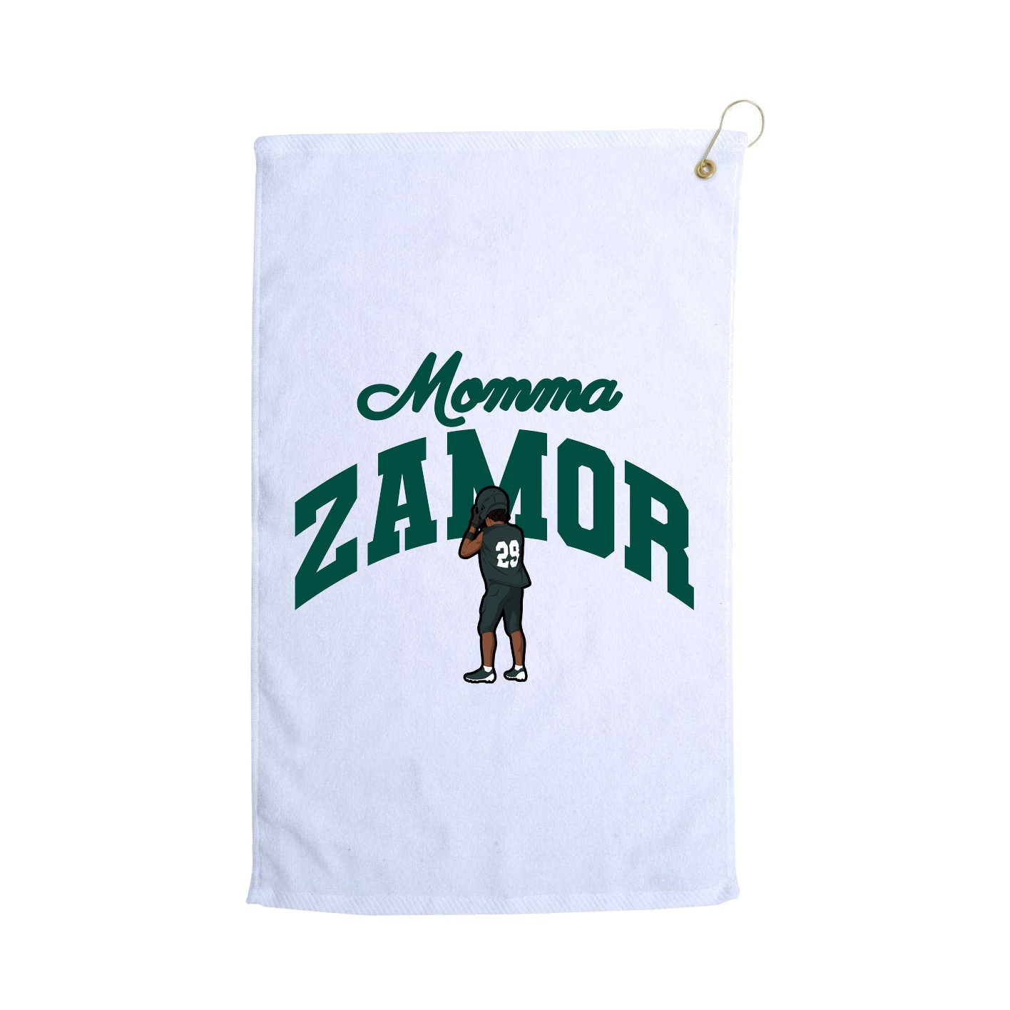 Golf Towel — Mothers Day Arch in White