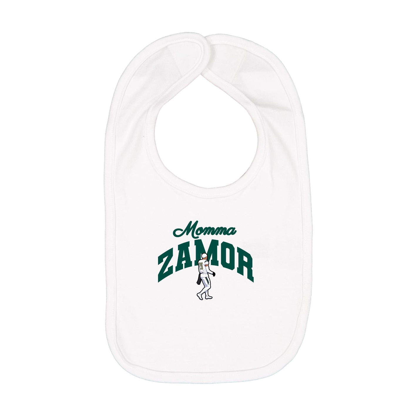 Infant Bib — Mothers Day Arch in White