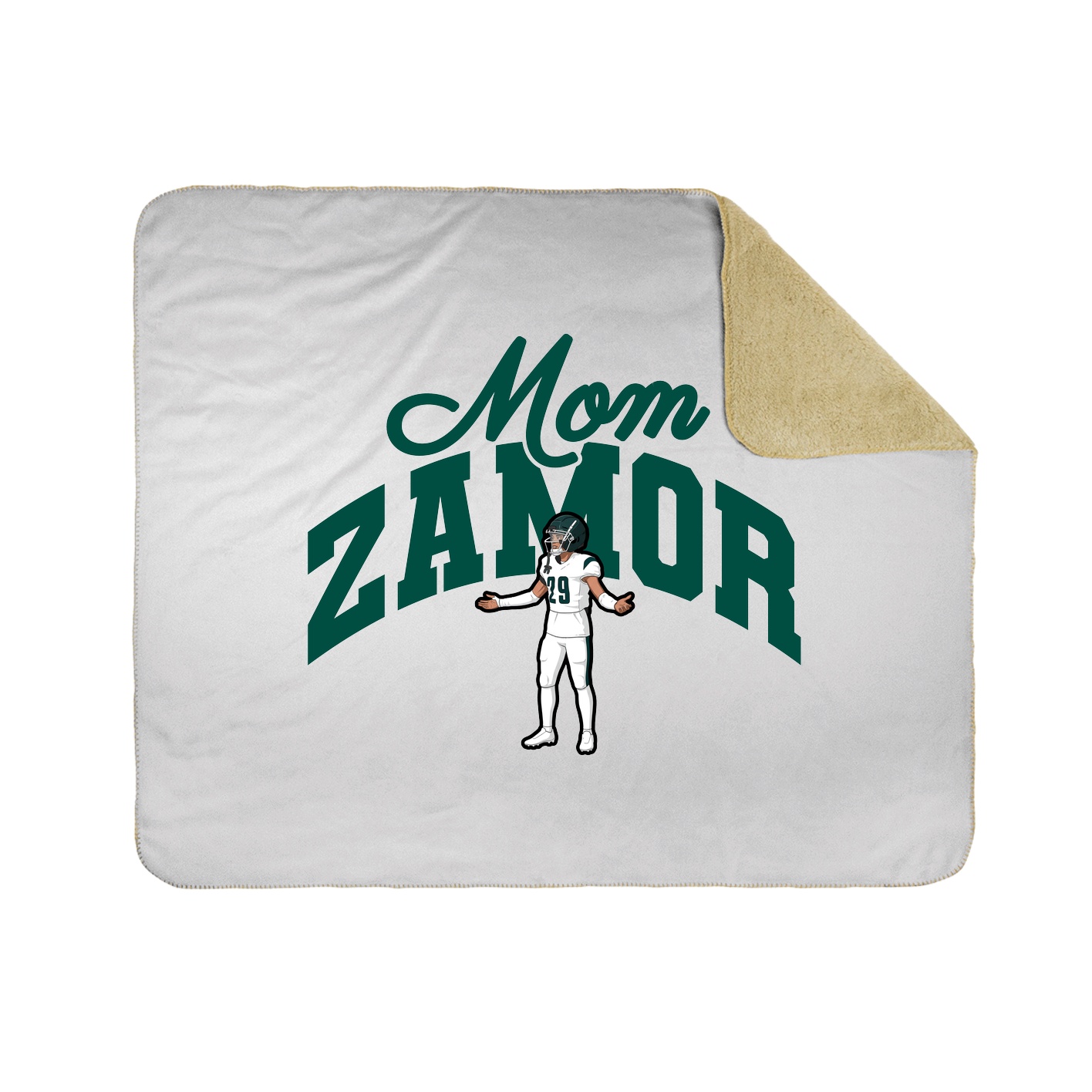 Throw Blanket — Mothers Day Arch in White