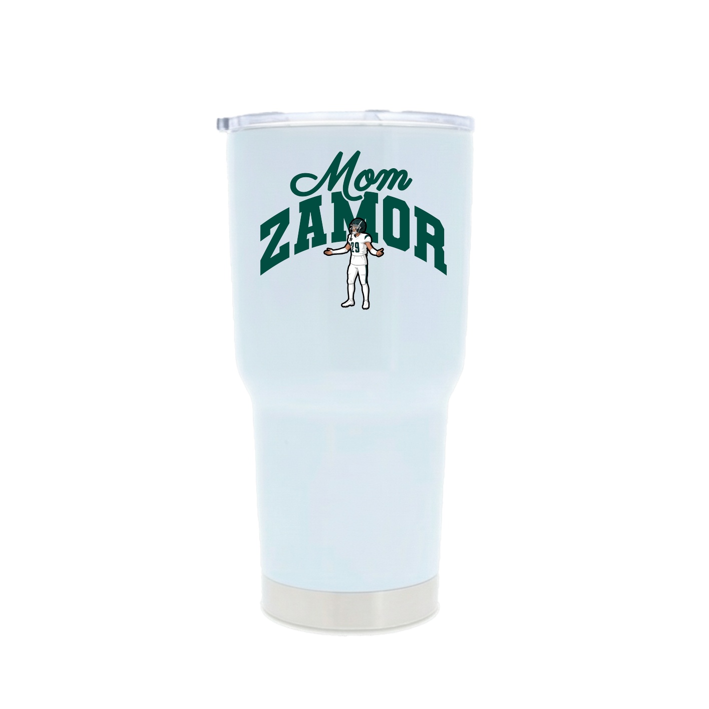 30oz Stainless Steel Tumbler — Mothers Day Arch in White