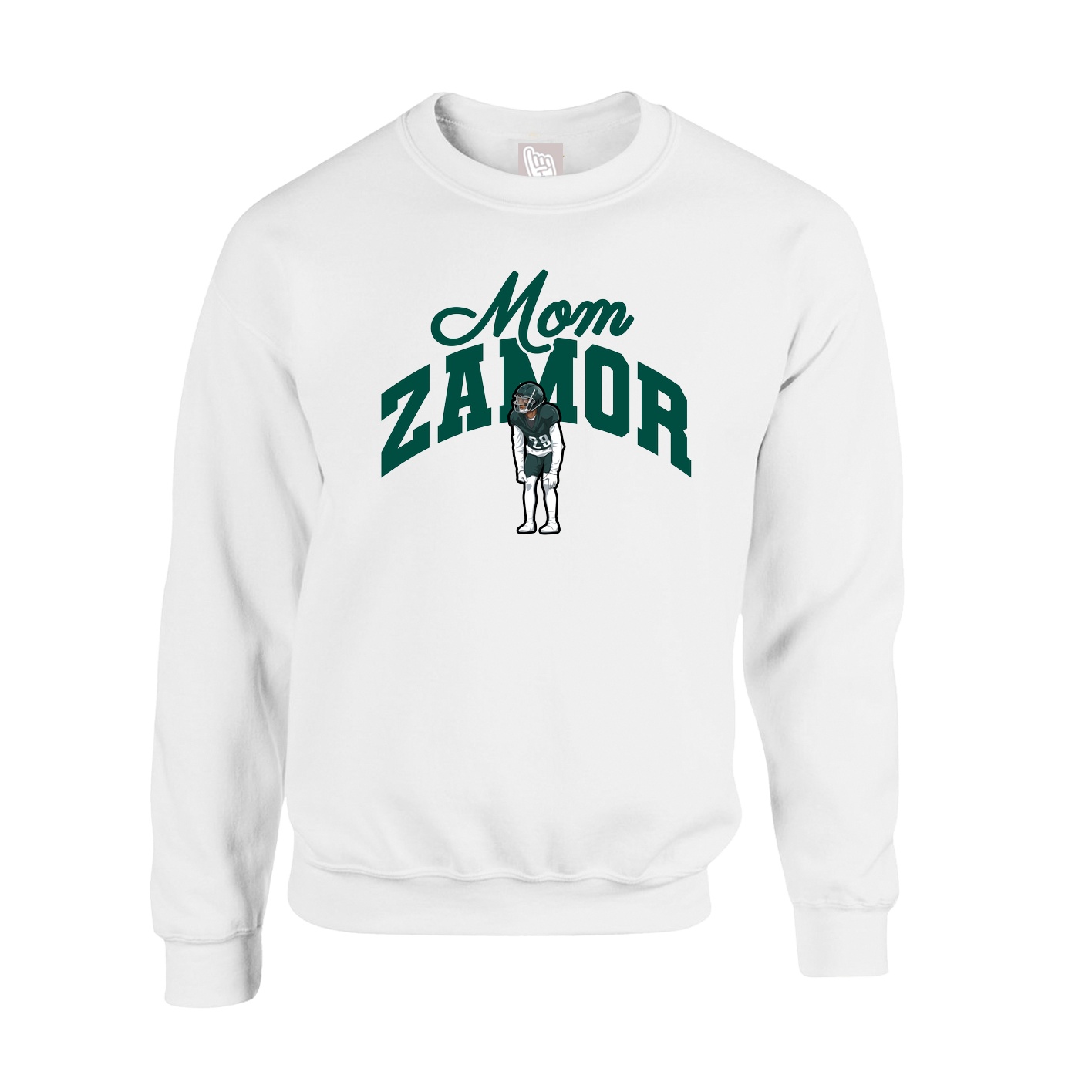 Fleece Crew — Mothers Day Arch in White