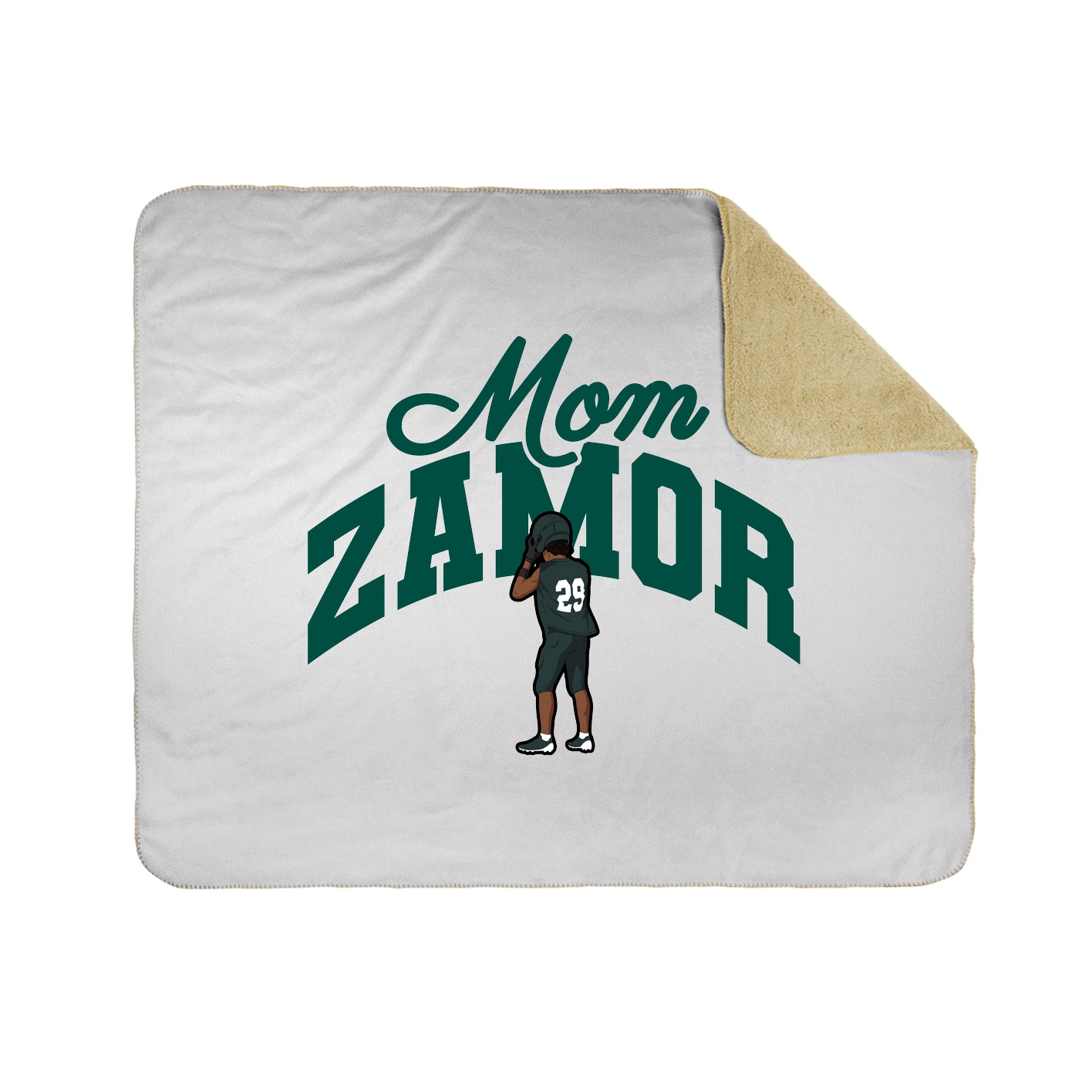 Throw Blanket — Mothers Day Arch in White