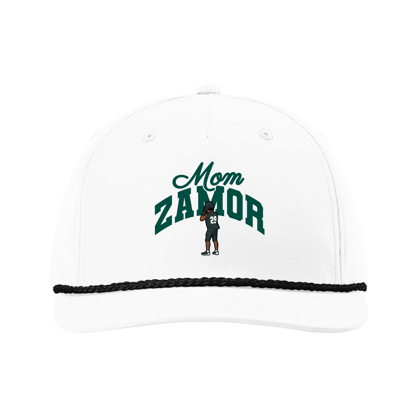Five-Panel Classic Rope Cap — Mothers Day Arch in White
