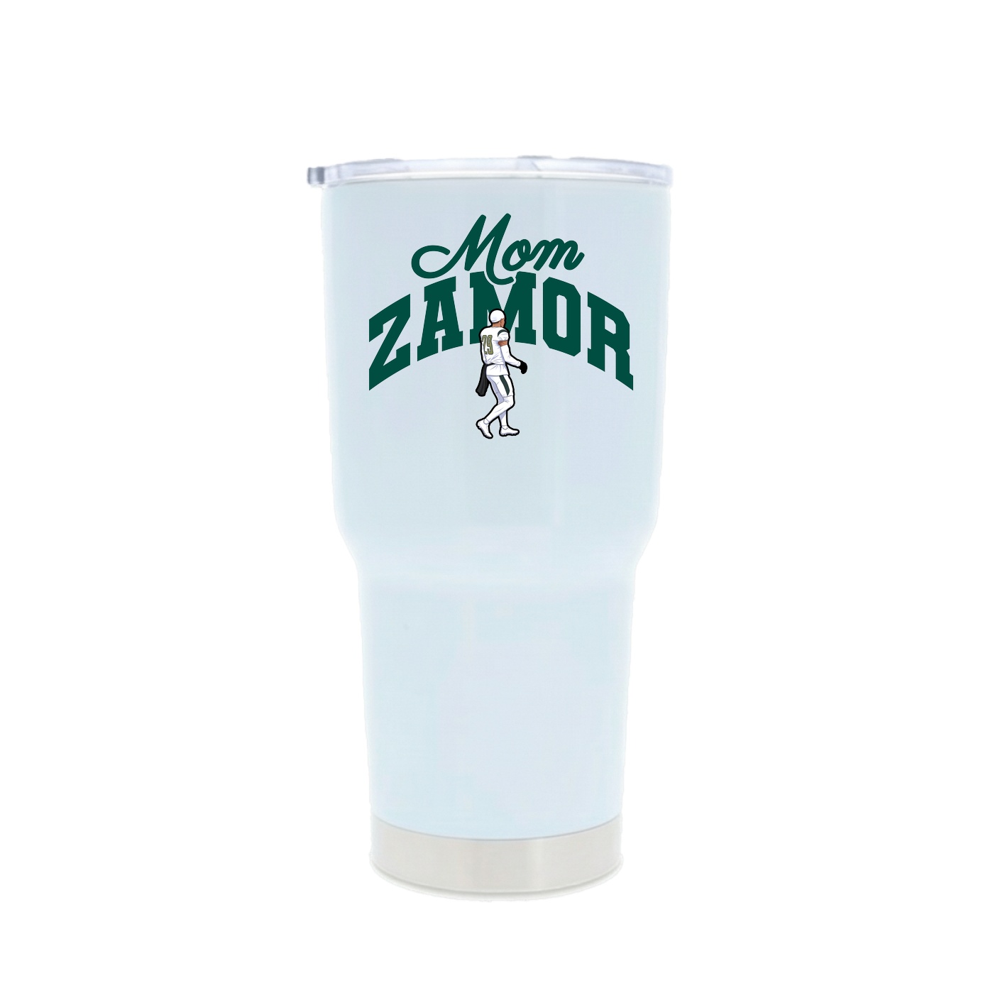 30oz Stainless Steel Tumbler — Mothers Day Arch in White