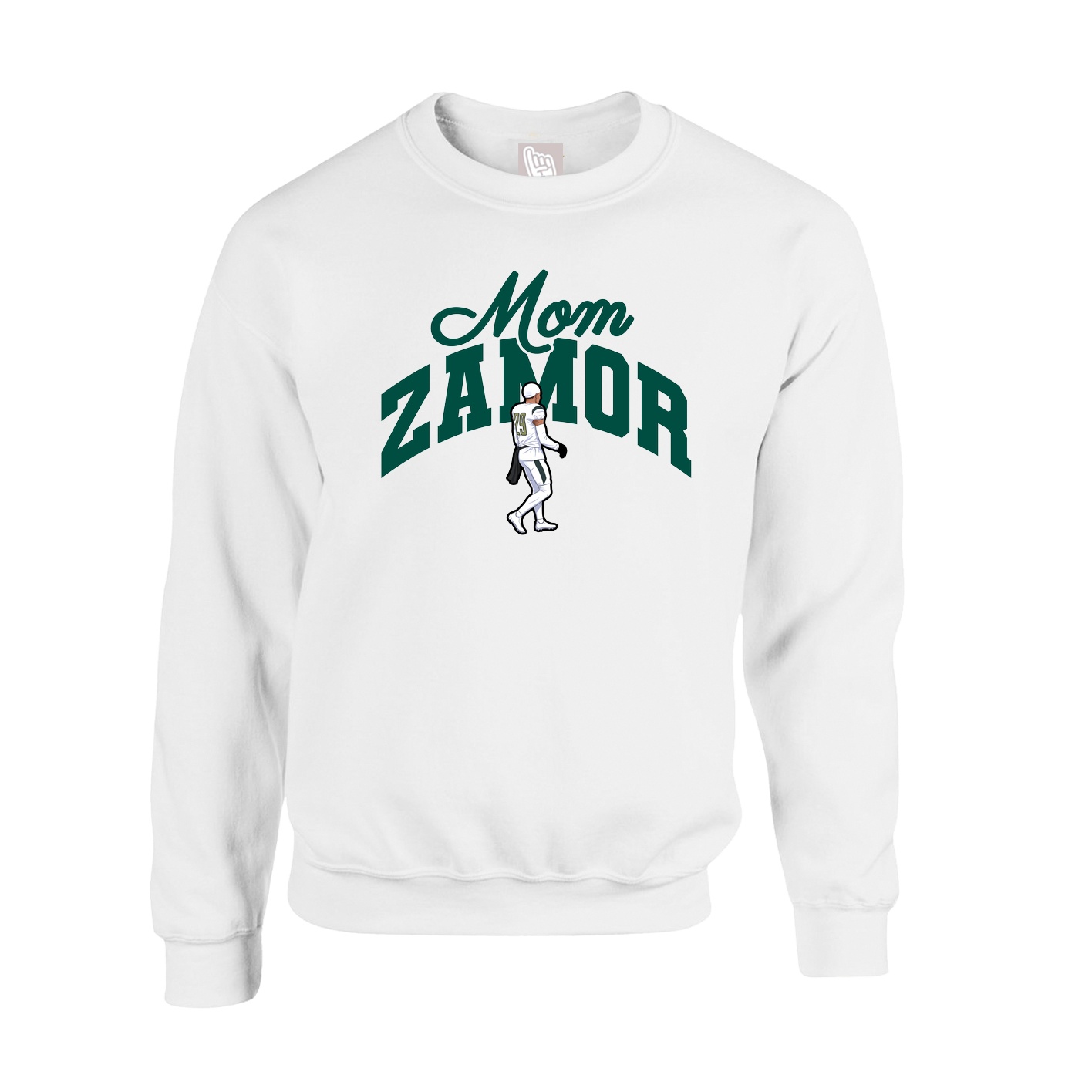 Fleece Crew — Mothers Day Arch in White