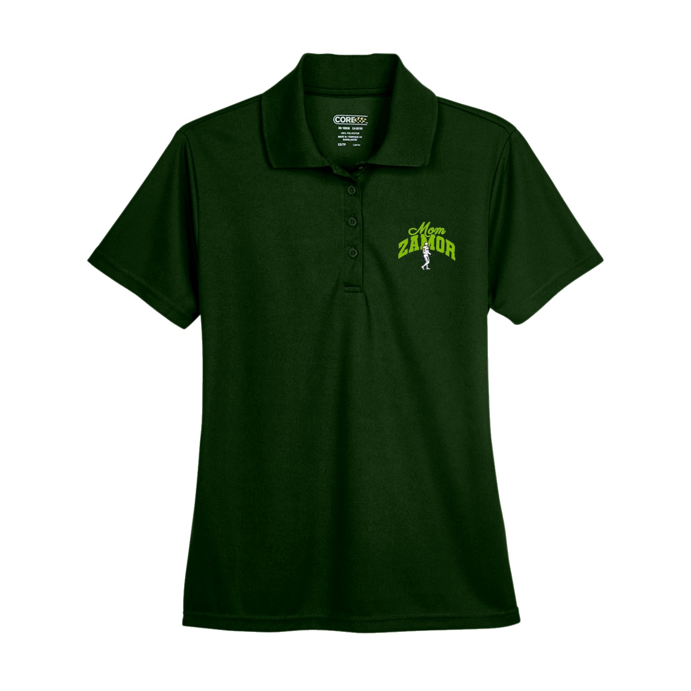 Womens Performance Polo — Mothers Day Arch in Green