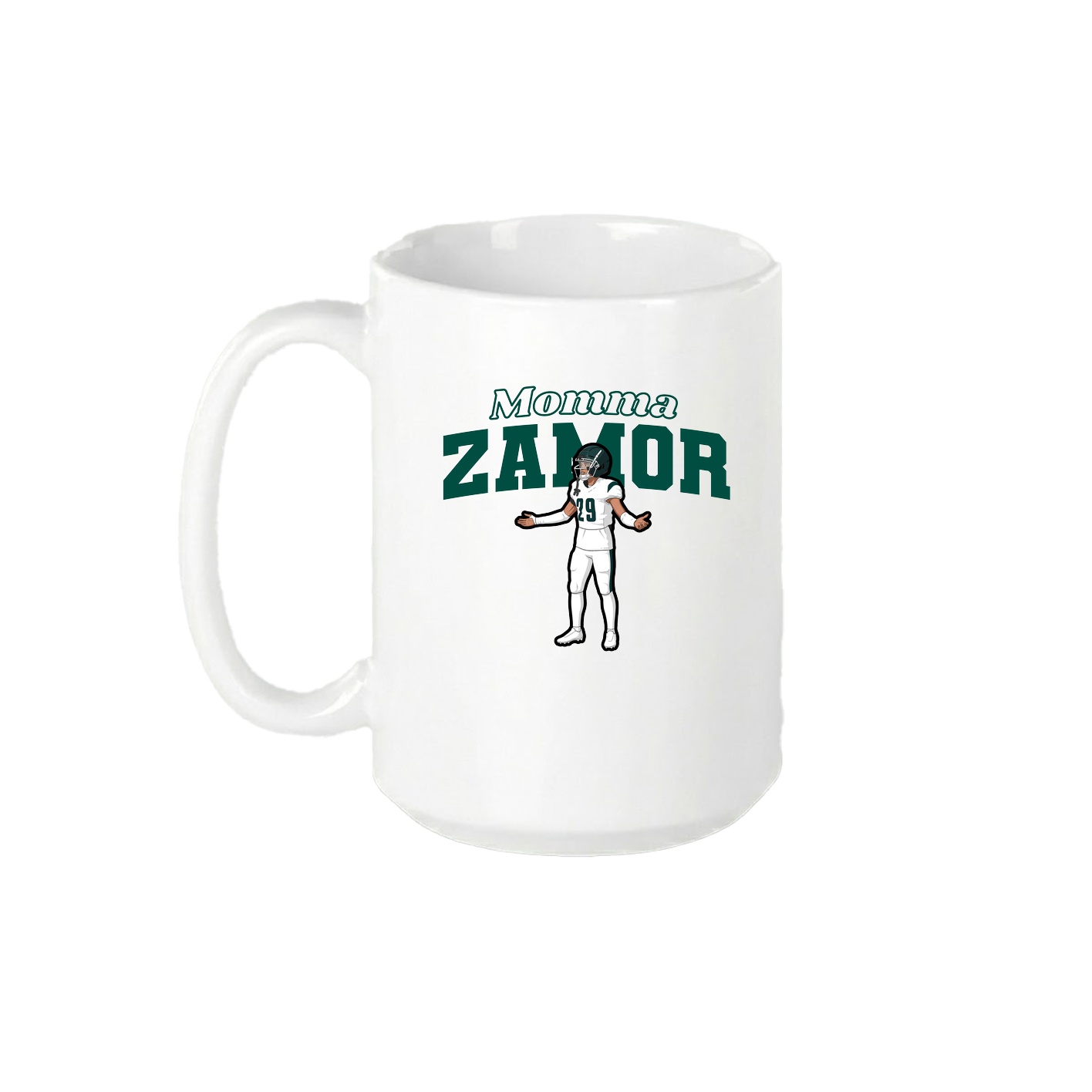 15oz Coffee Mug — Mothers Day Block in White