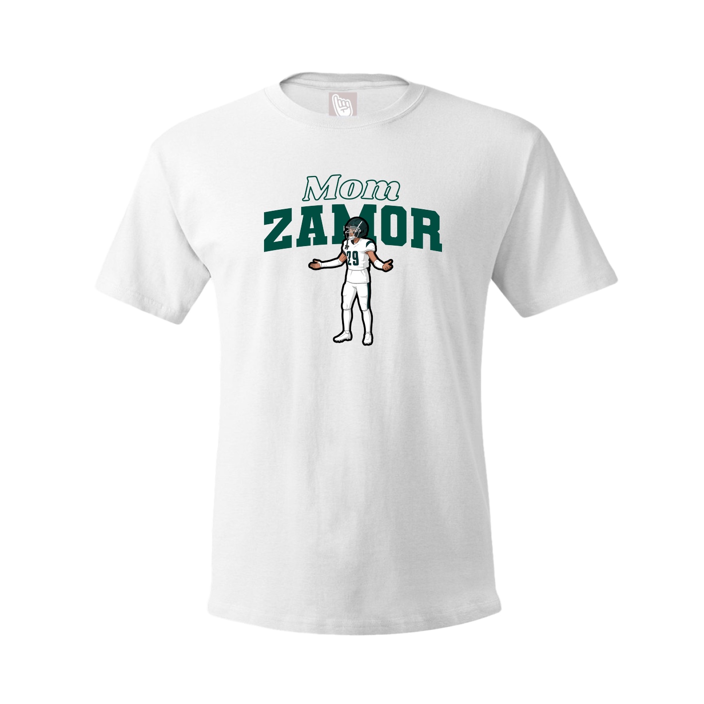Youth Tee — Mothers Day Block in White