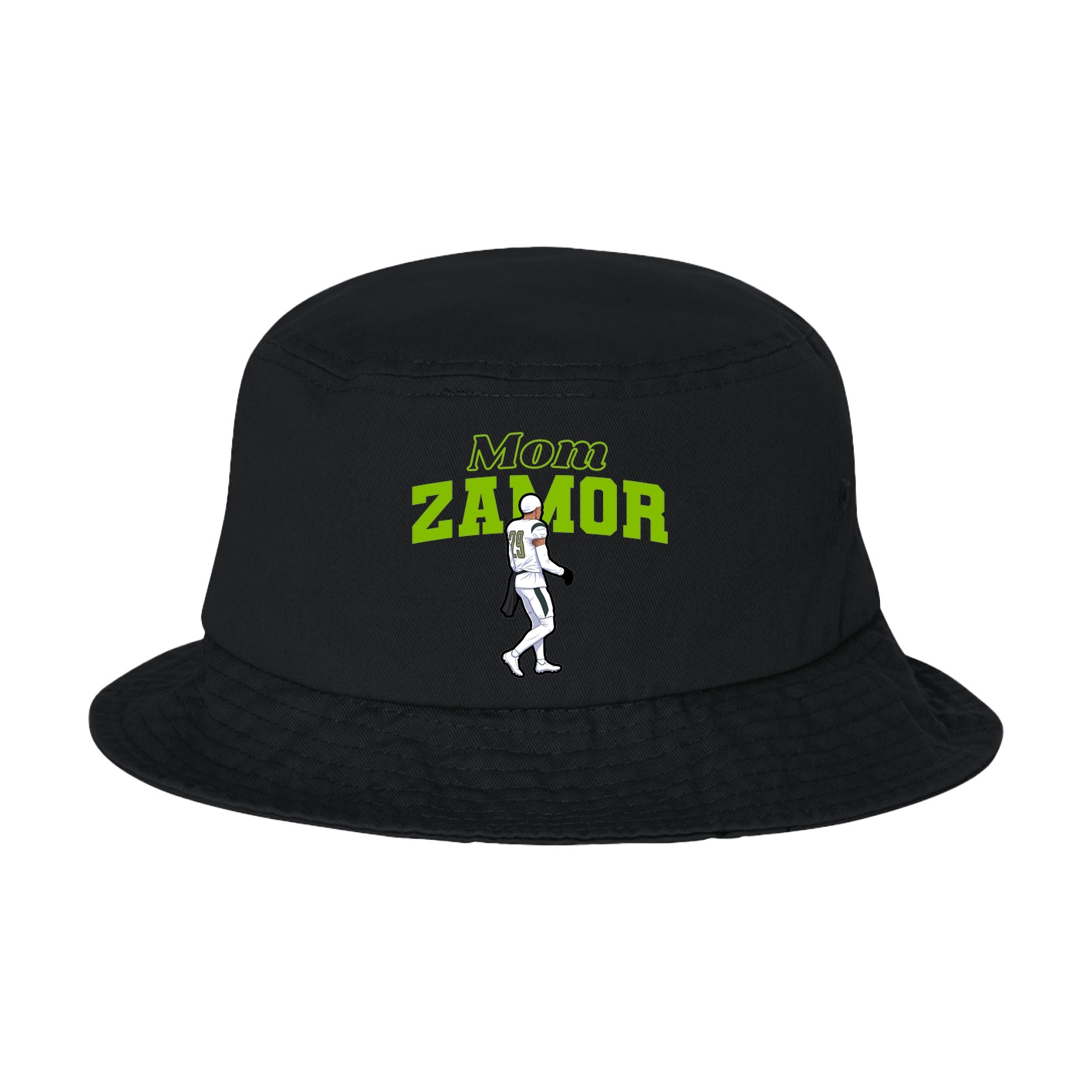 Bucket Cap — Mothers Day Block in Black