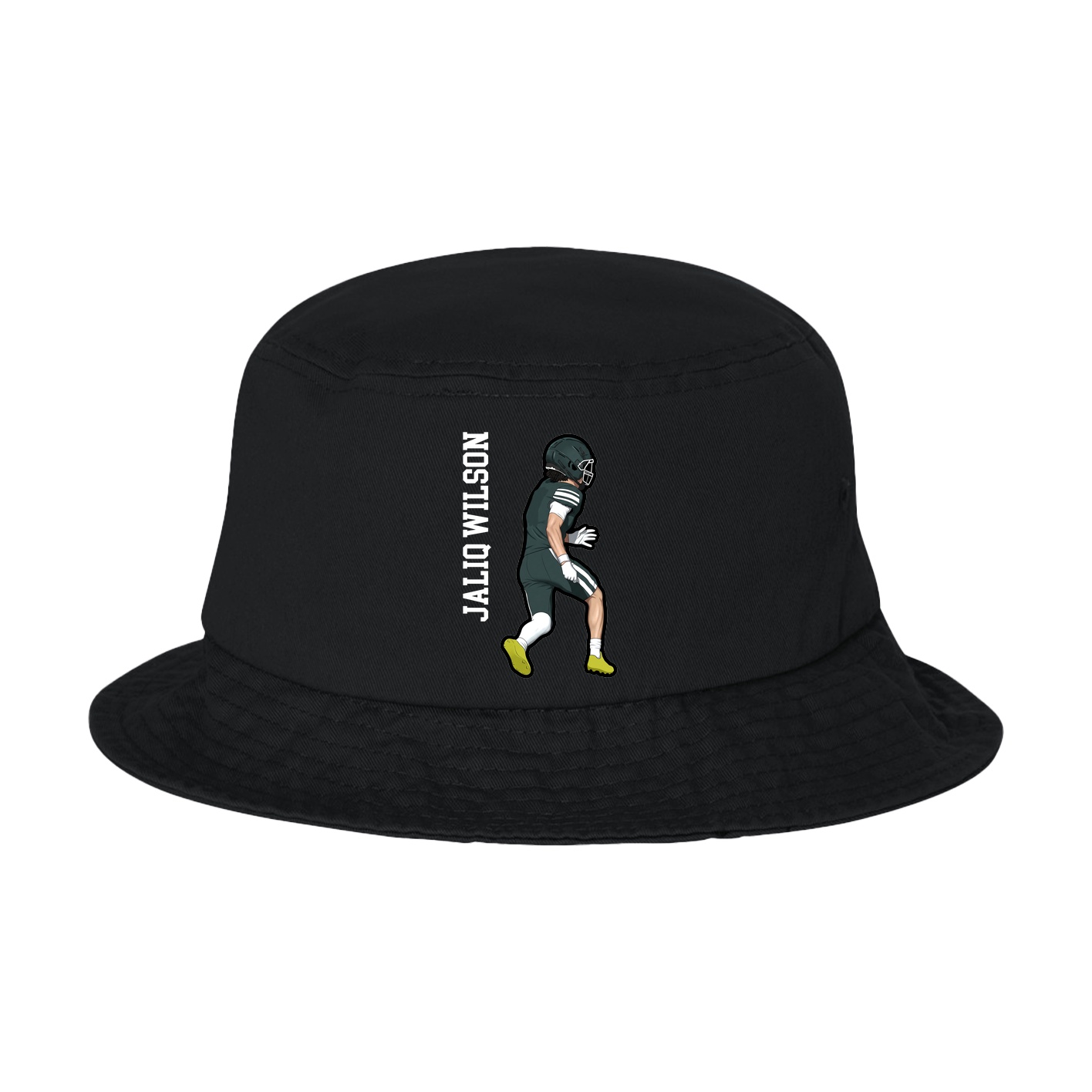 Bucket Cap — Name Vertical in Black