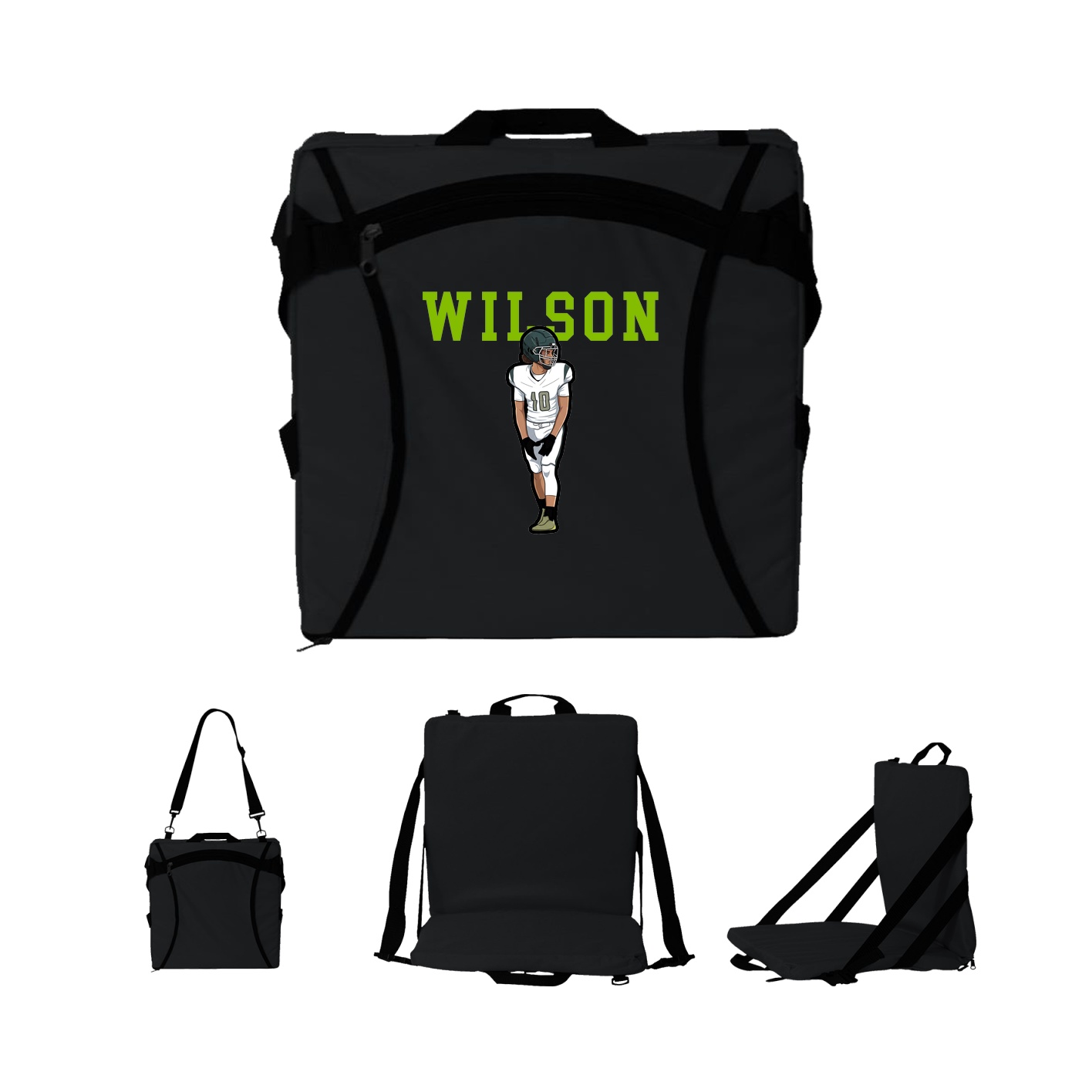 Folding Stadium Seat — Shirsey in Black