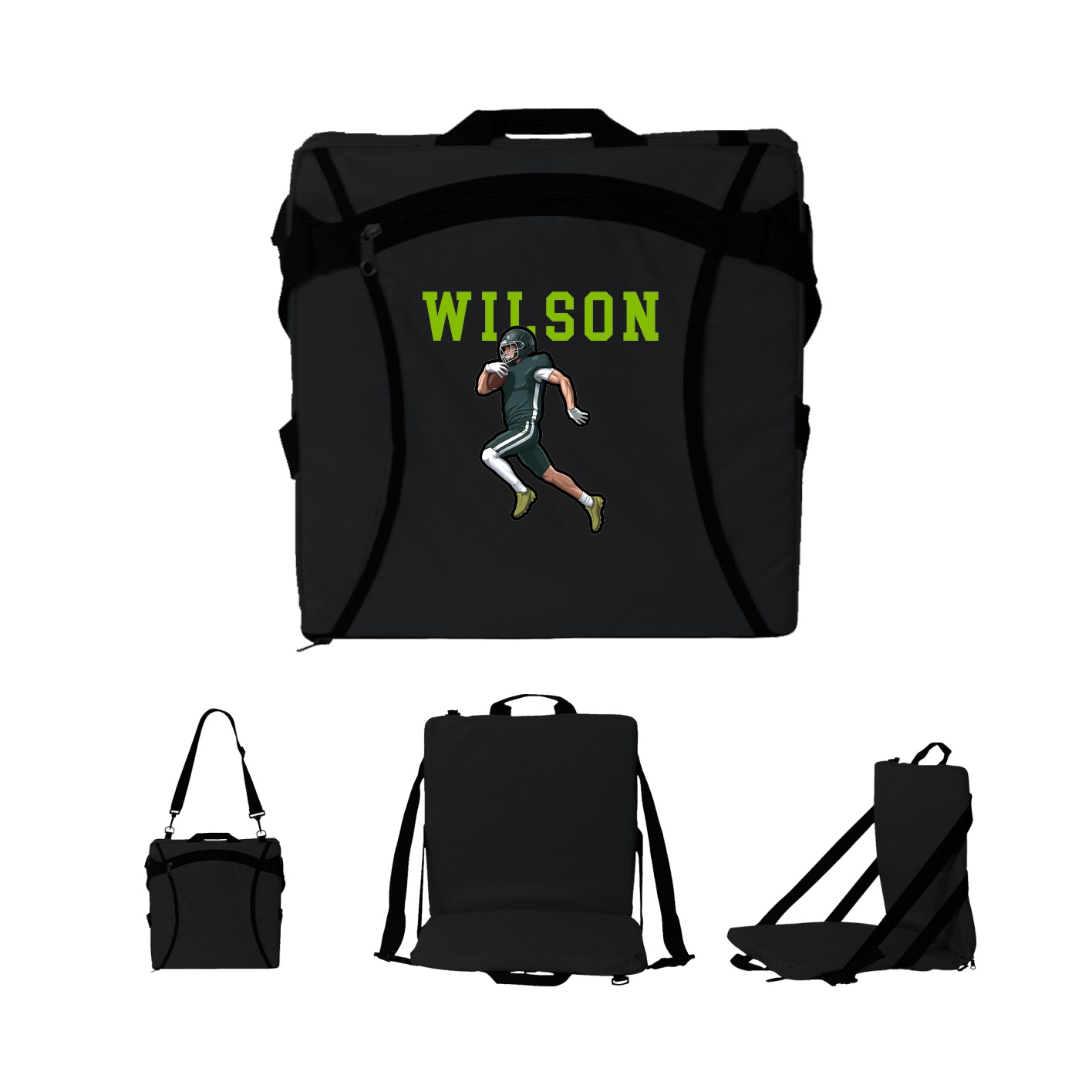 Folding Stadium Seat — Shirsey in Black