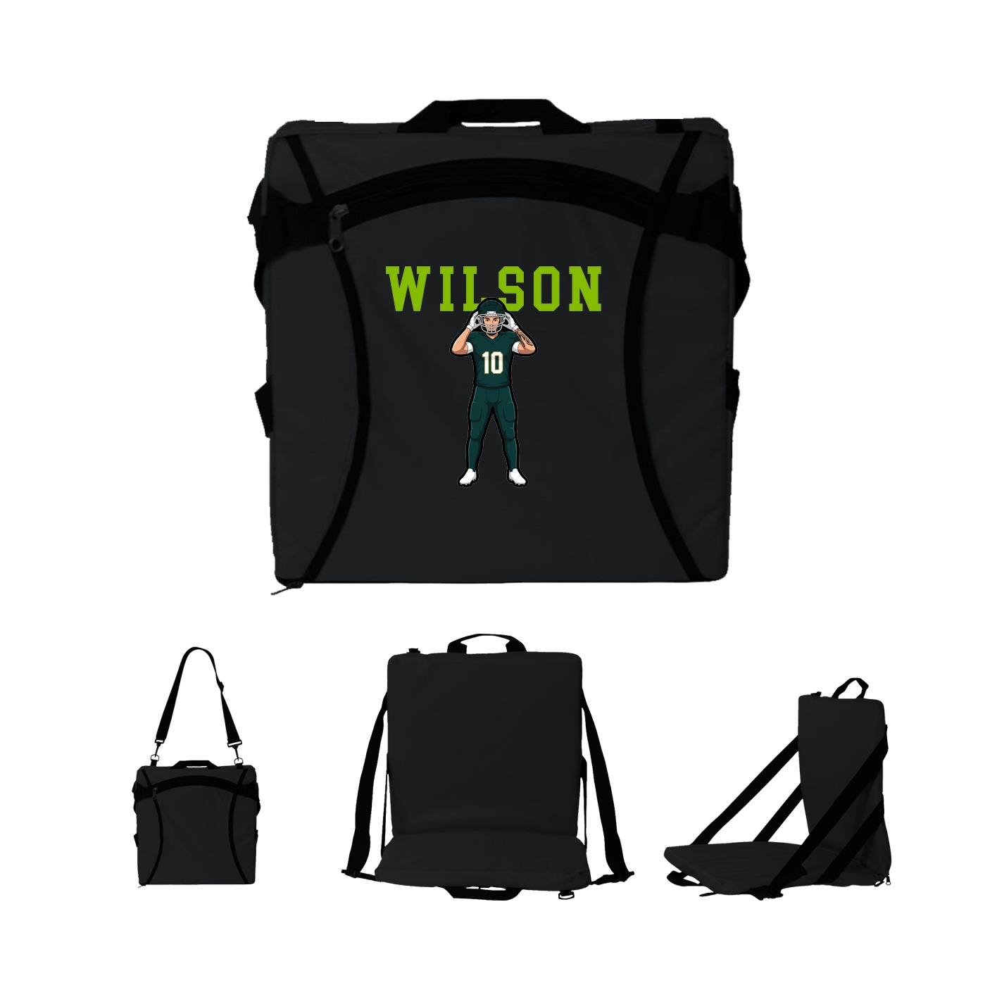 Folding Stadium Seat — Shirsey in Black