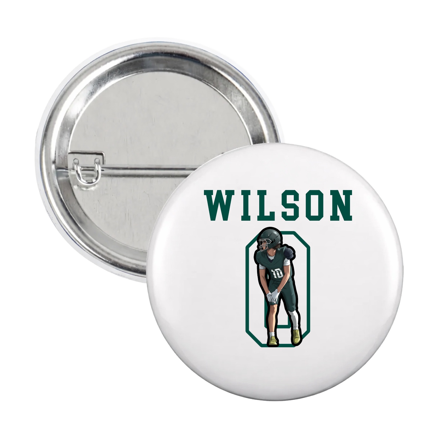 Game Day Button — Shirsey in White