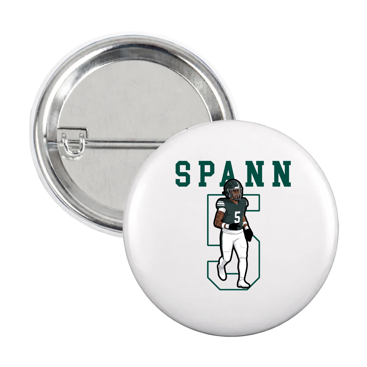 Game Day Button — Shirsey in White