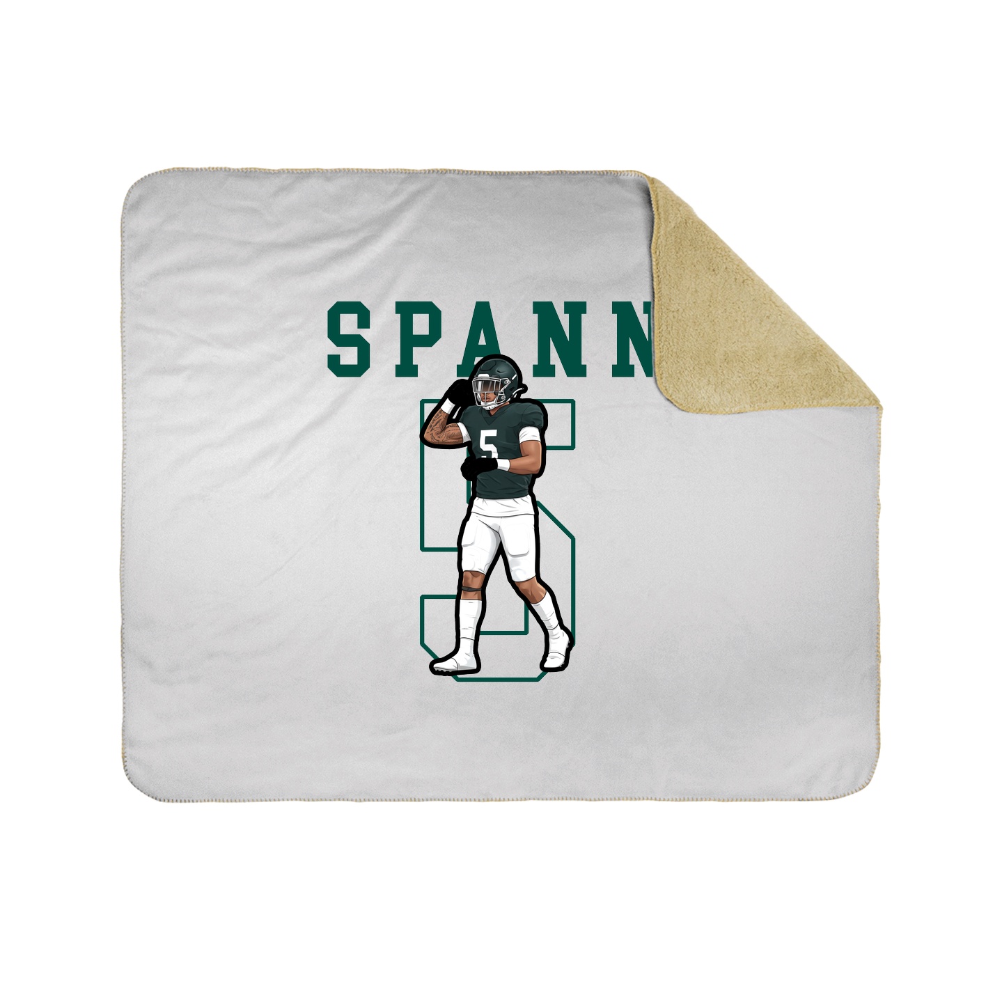 Throw Blanket — Shirsey in White