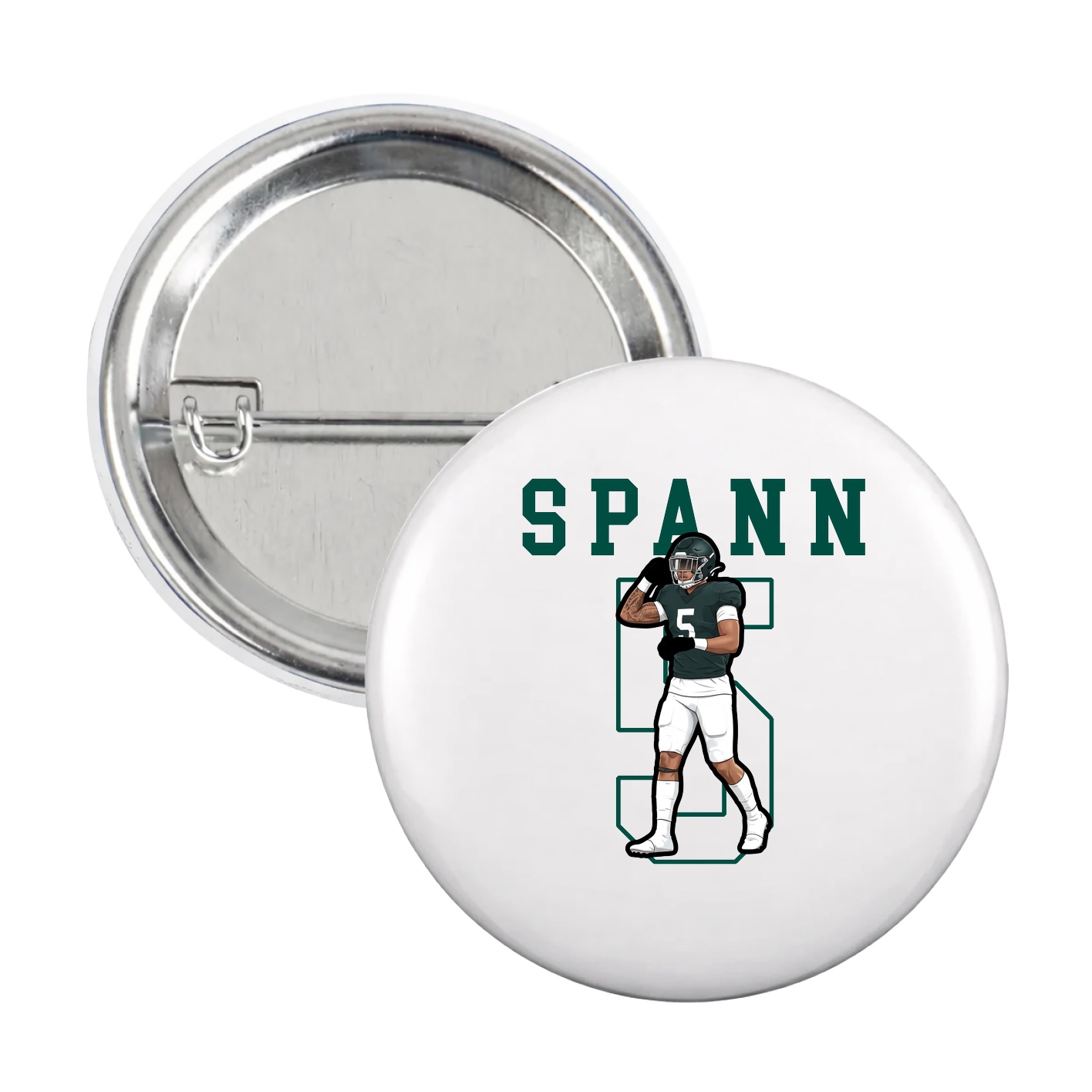 Game Day Button — Shirsey in White