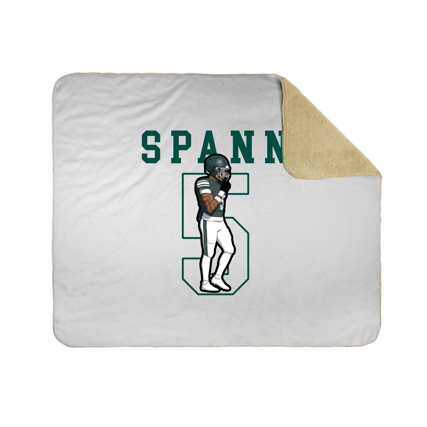 Throw Blanket — Shirsey in White