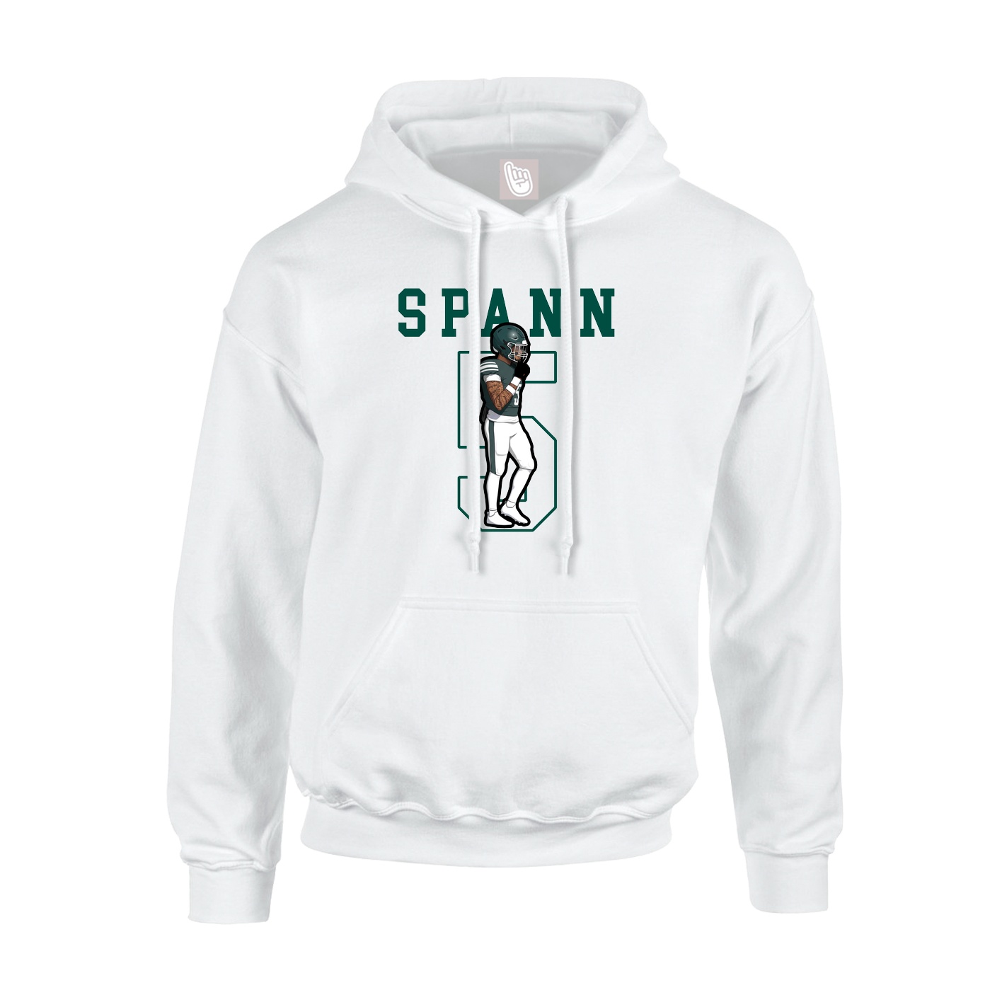 Hoodie — Shirsey in White