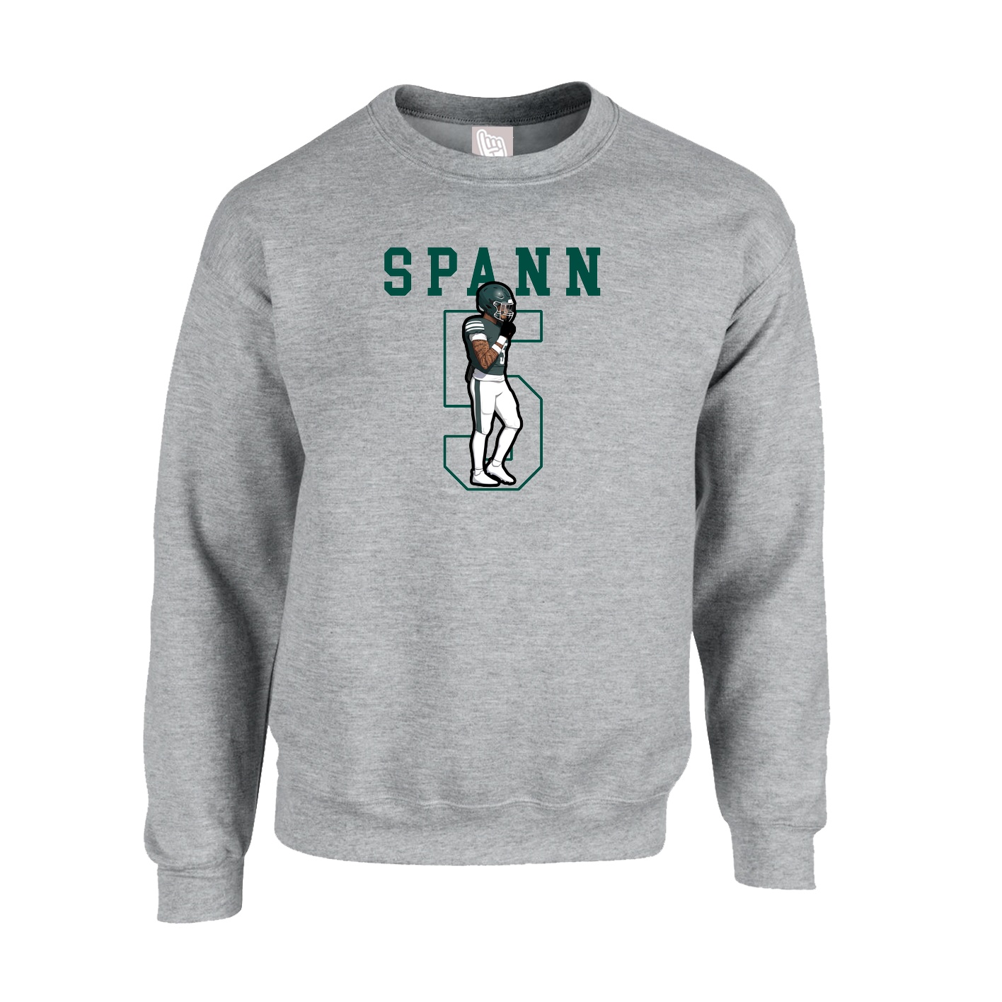 Fleece Crew — Shirsey in Grey