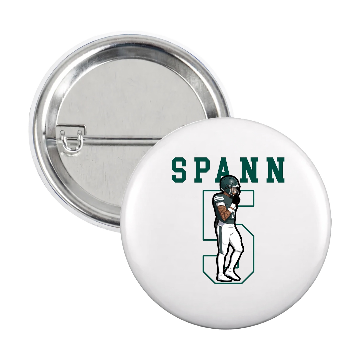 Game Day Button — Shirsey in White