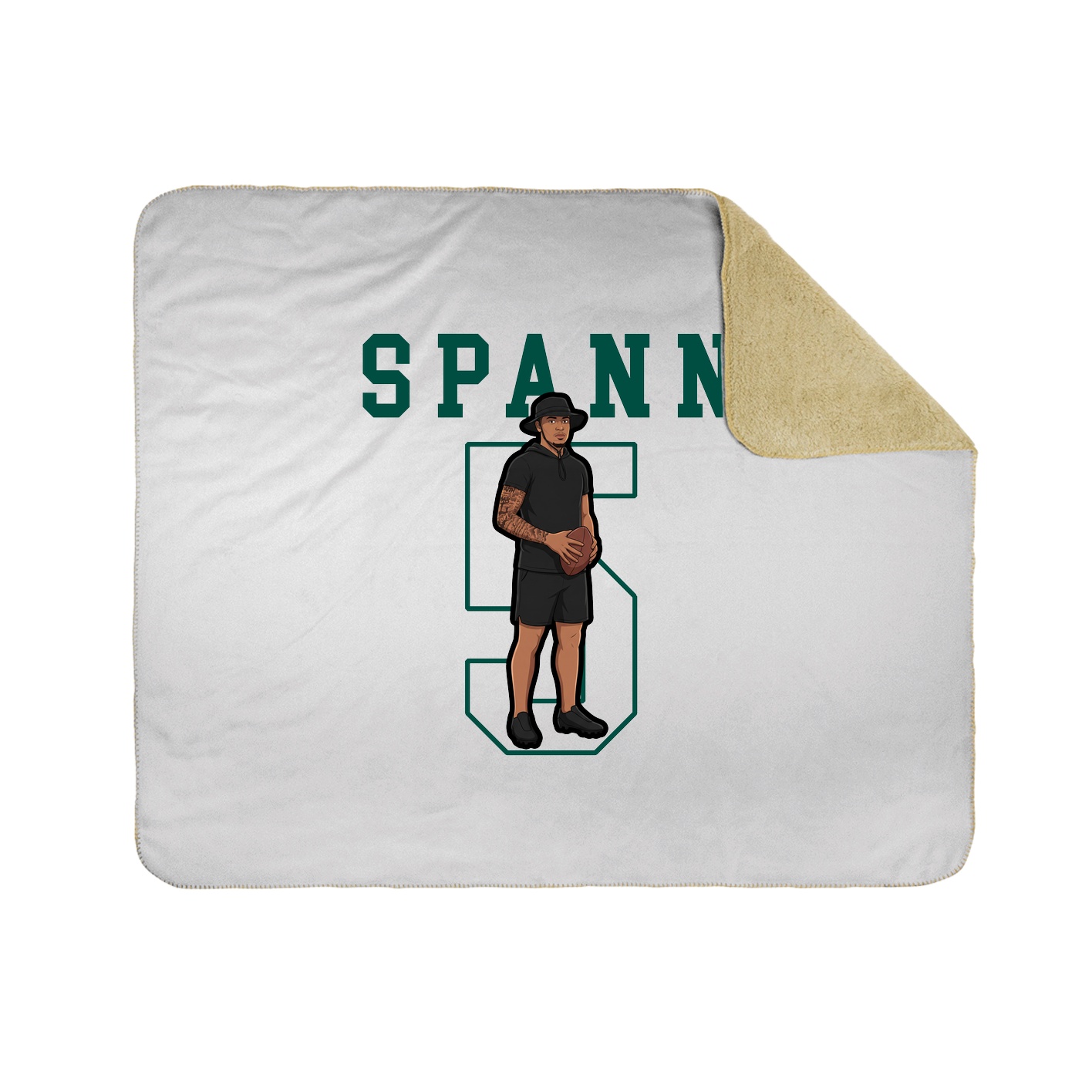 50x60 Sherpa Lined Throw Blanket