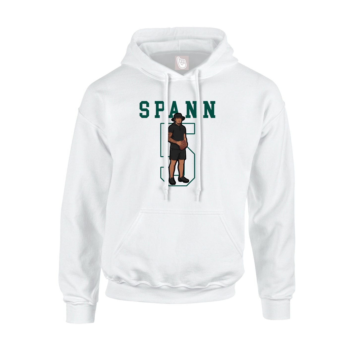 Hoodie — Shirsey in White