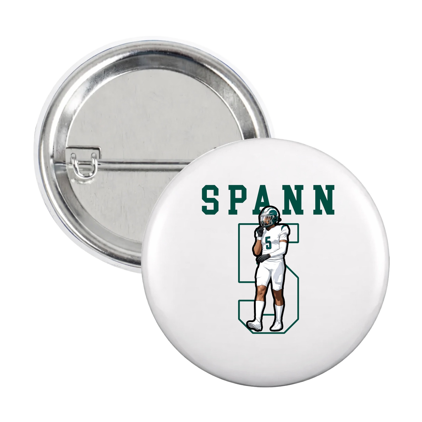 Game Day Button — Shirsey in White
