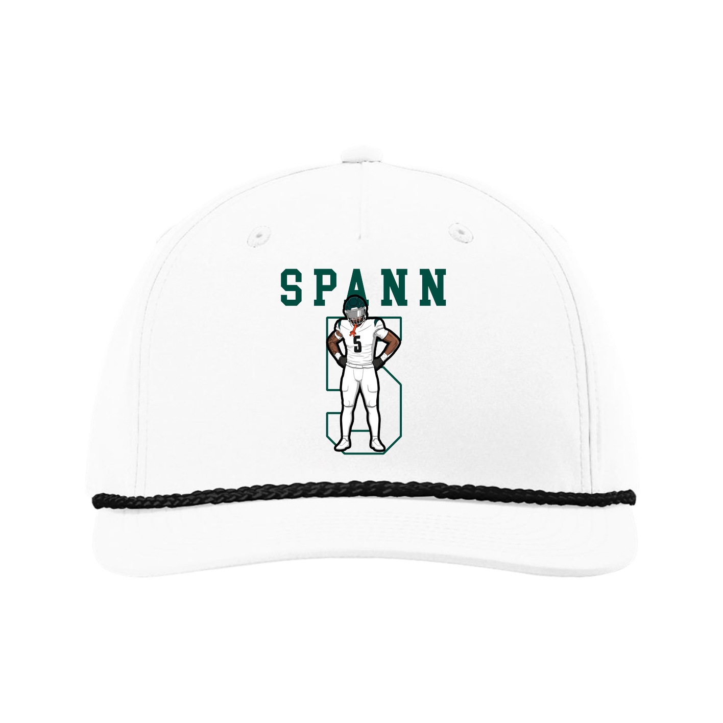 Five-Panel Classic Rope Cap — Shirsey in White