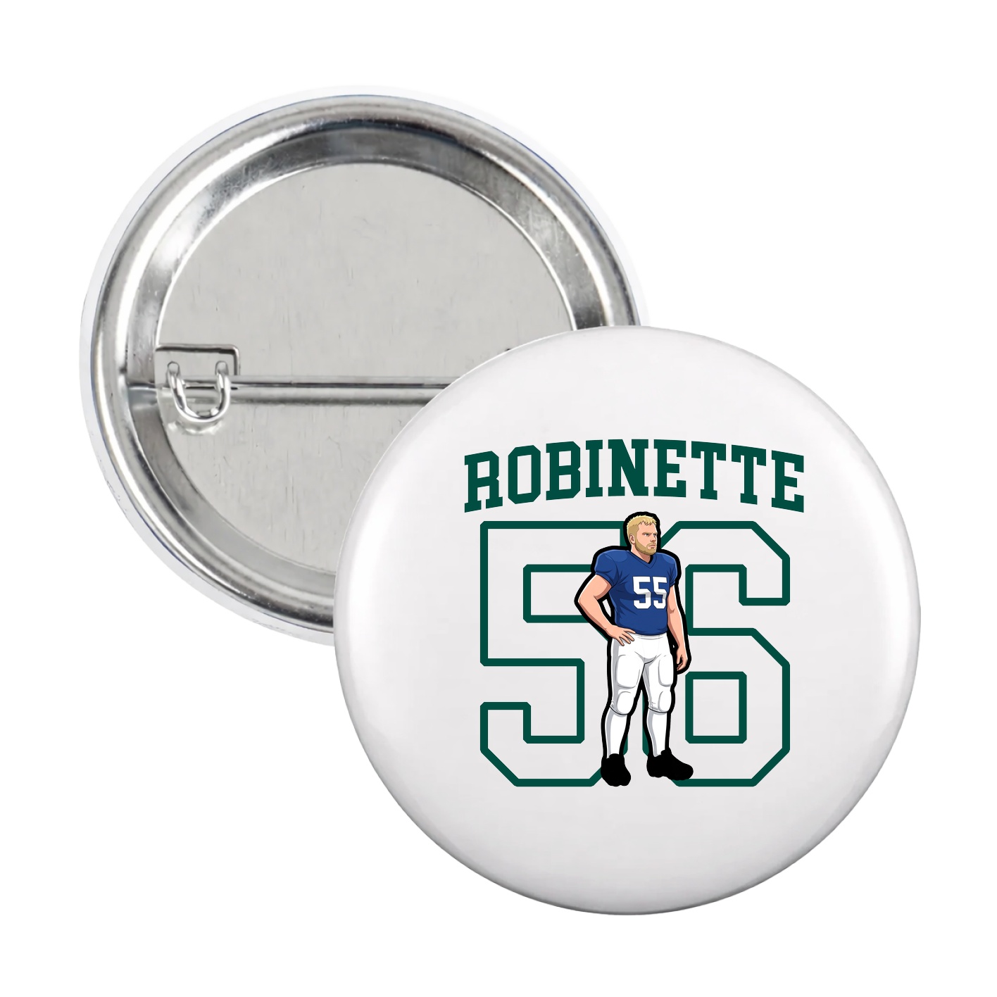 Game Day Button — Shirsey in White