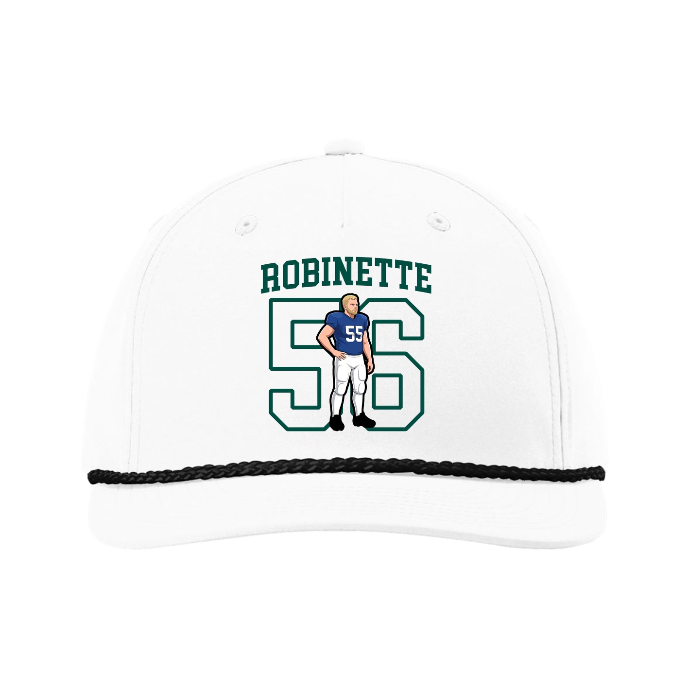 Five-Panel Classic Rope Cap — Shirsey in White