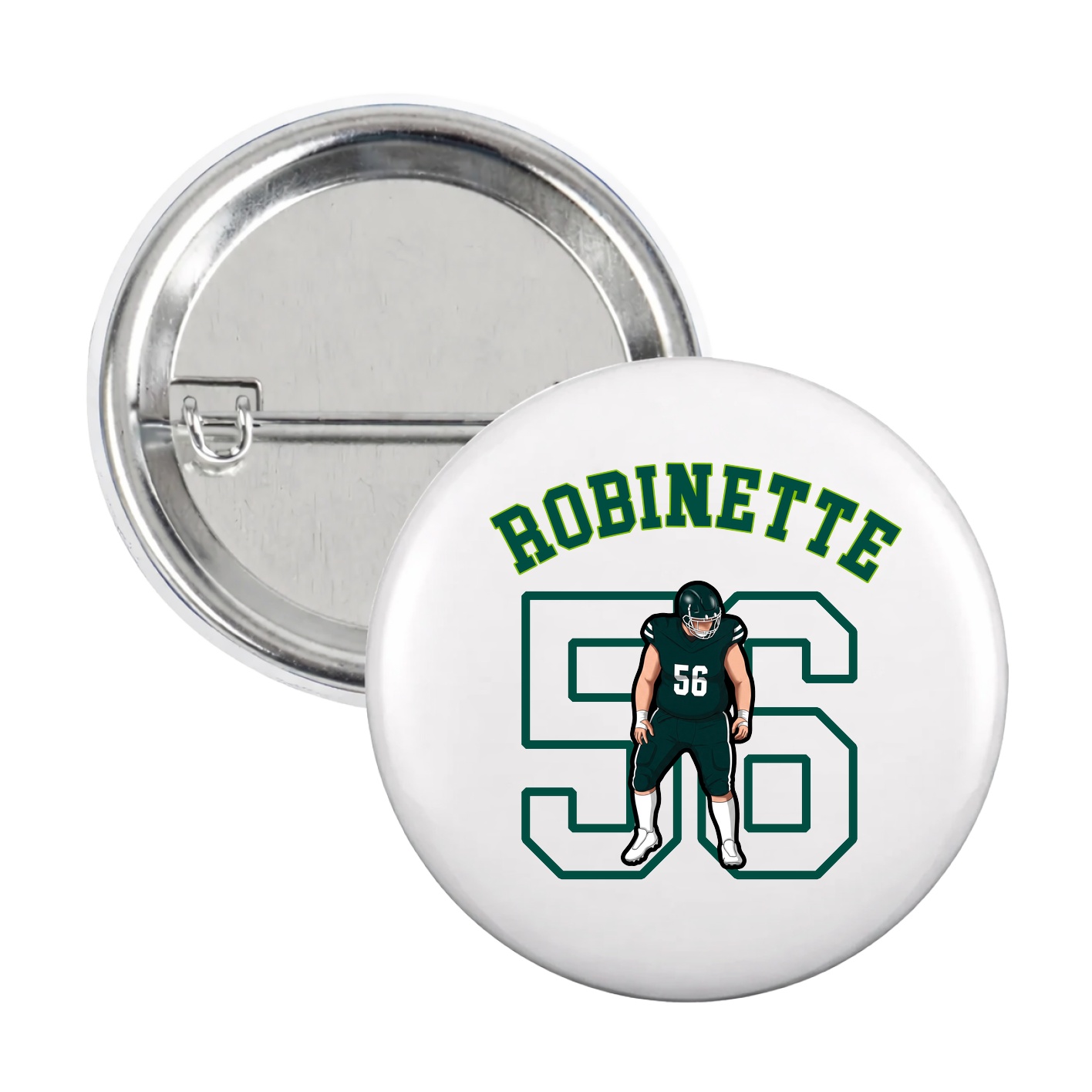Game Day Button — Shirsey Arch in White