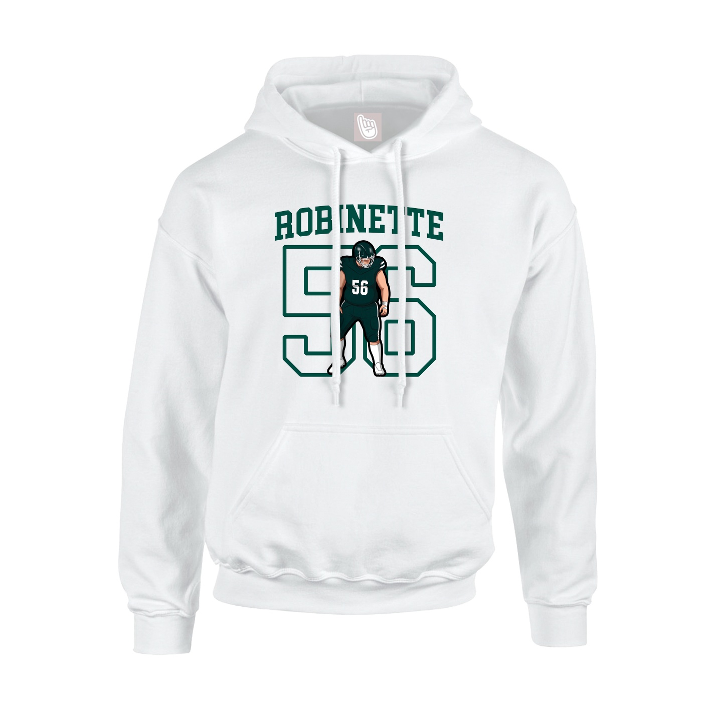 Hoodie — Shirsey in White