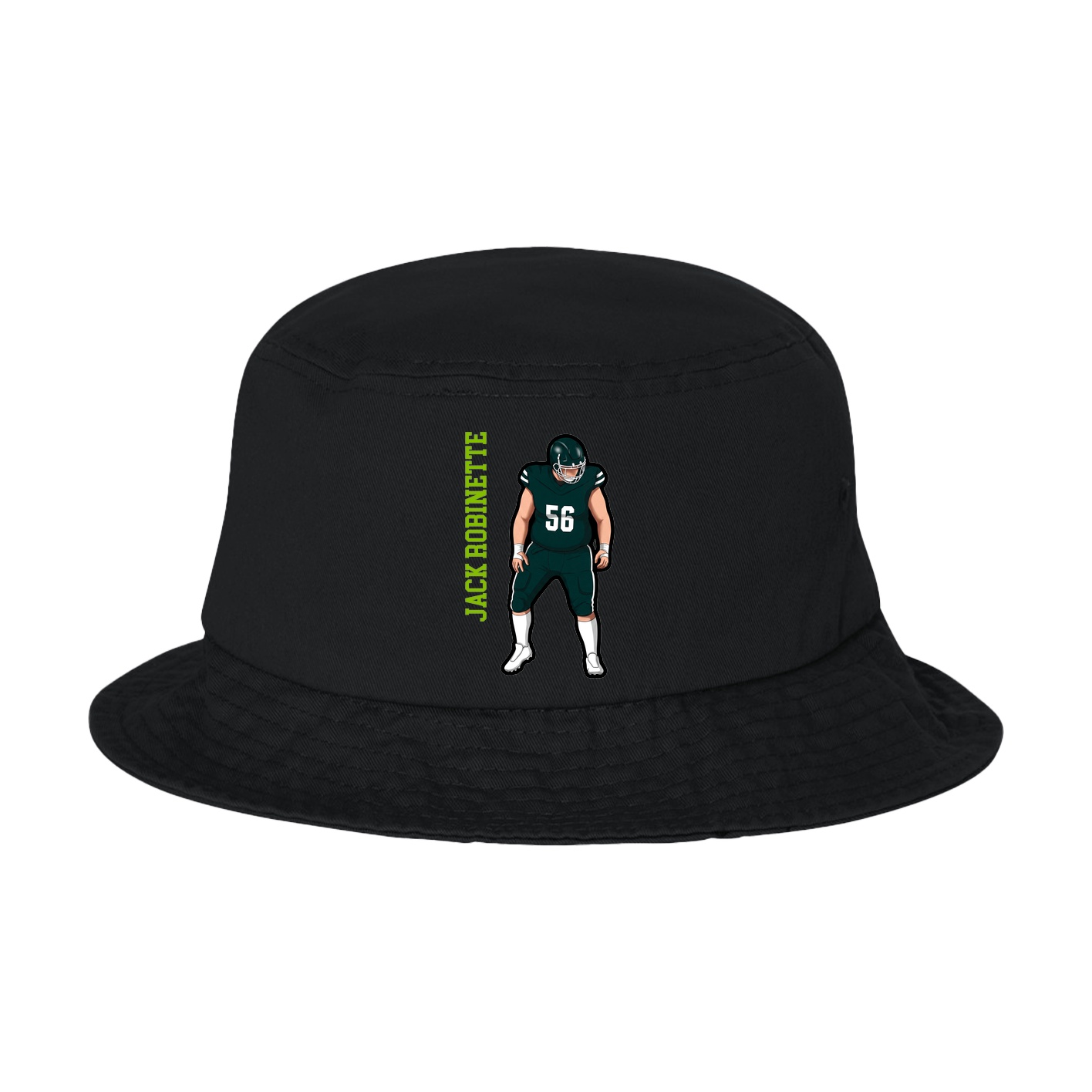 Bucket Cap — Name Vertical in Black
